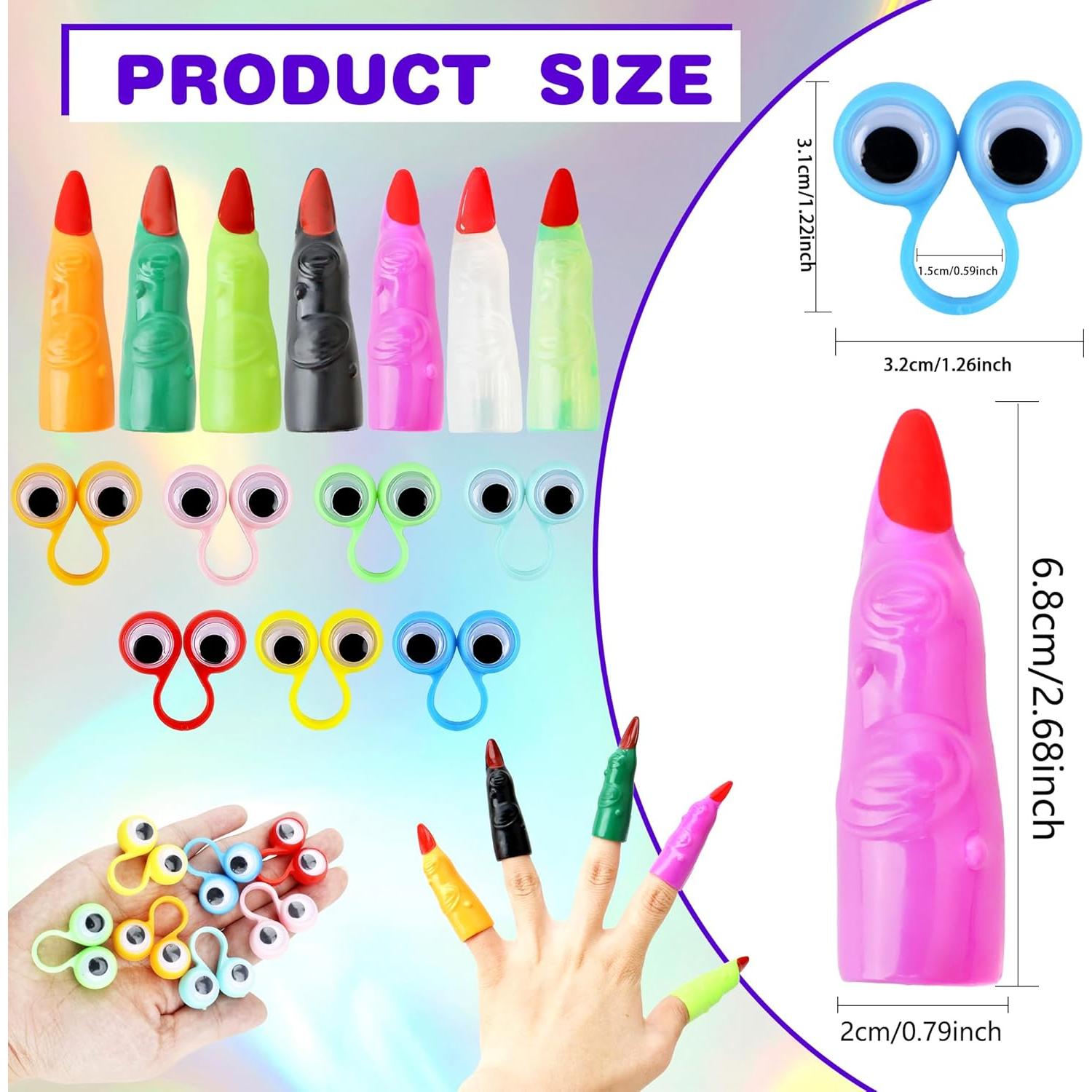 140 Piezas Juguetes de Marionetas de Dedo Halloween Kugliwa