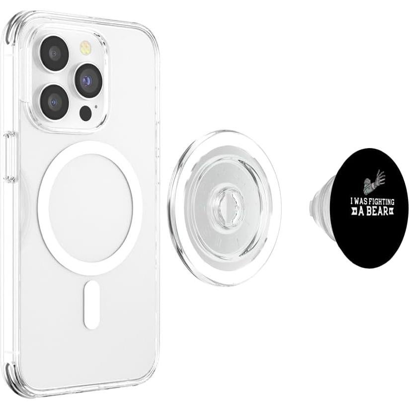 PopSockets PopGrip MagSafe Transparente para Amputación