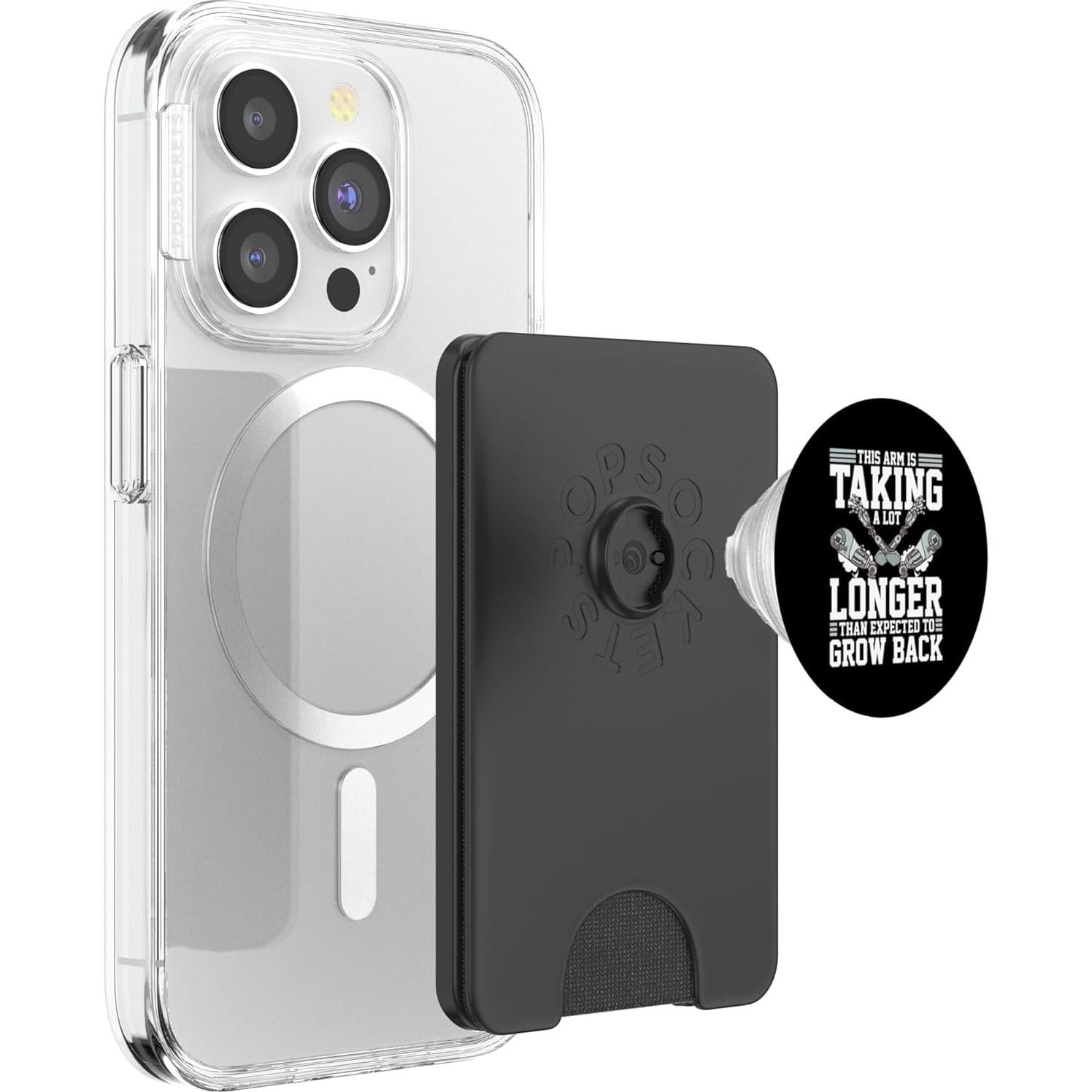 PopWallet Magnético PopSockets para MagSafe - Negro