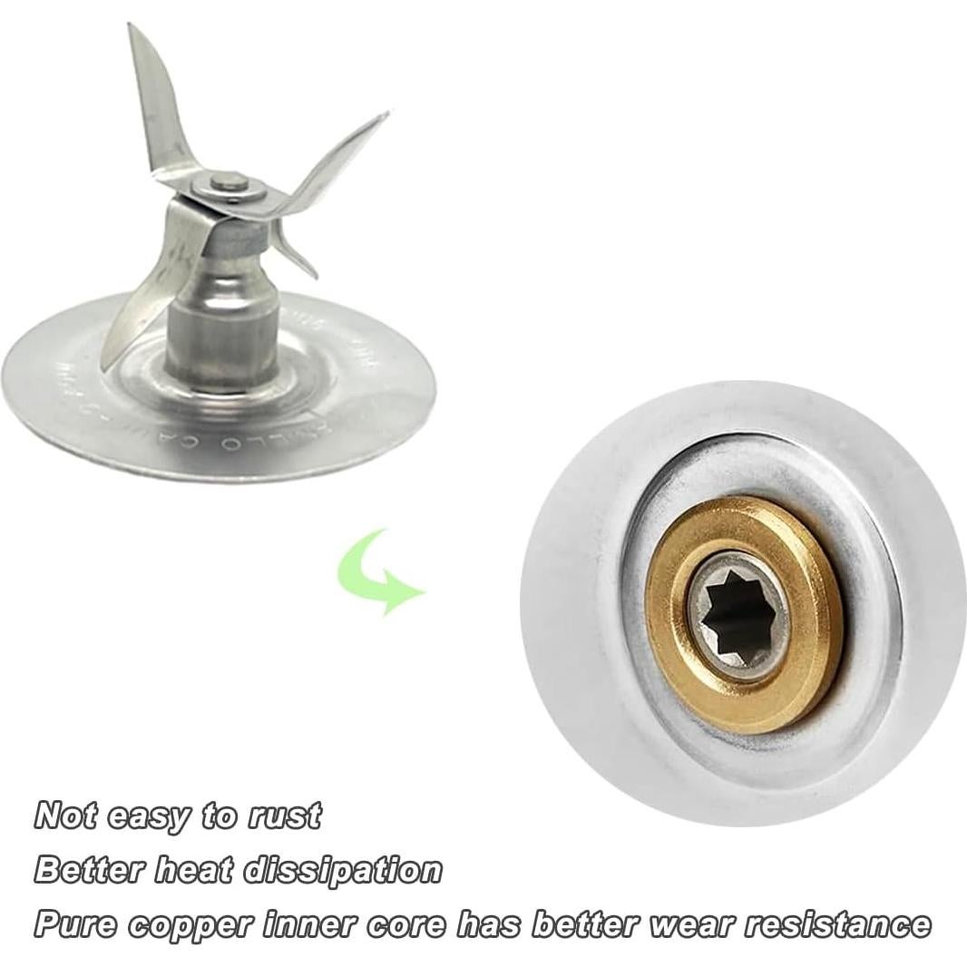 Repuesto Licuadora Oster Cuchilla y Tapa + Anillos de Goma