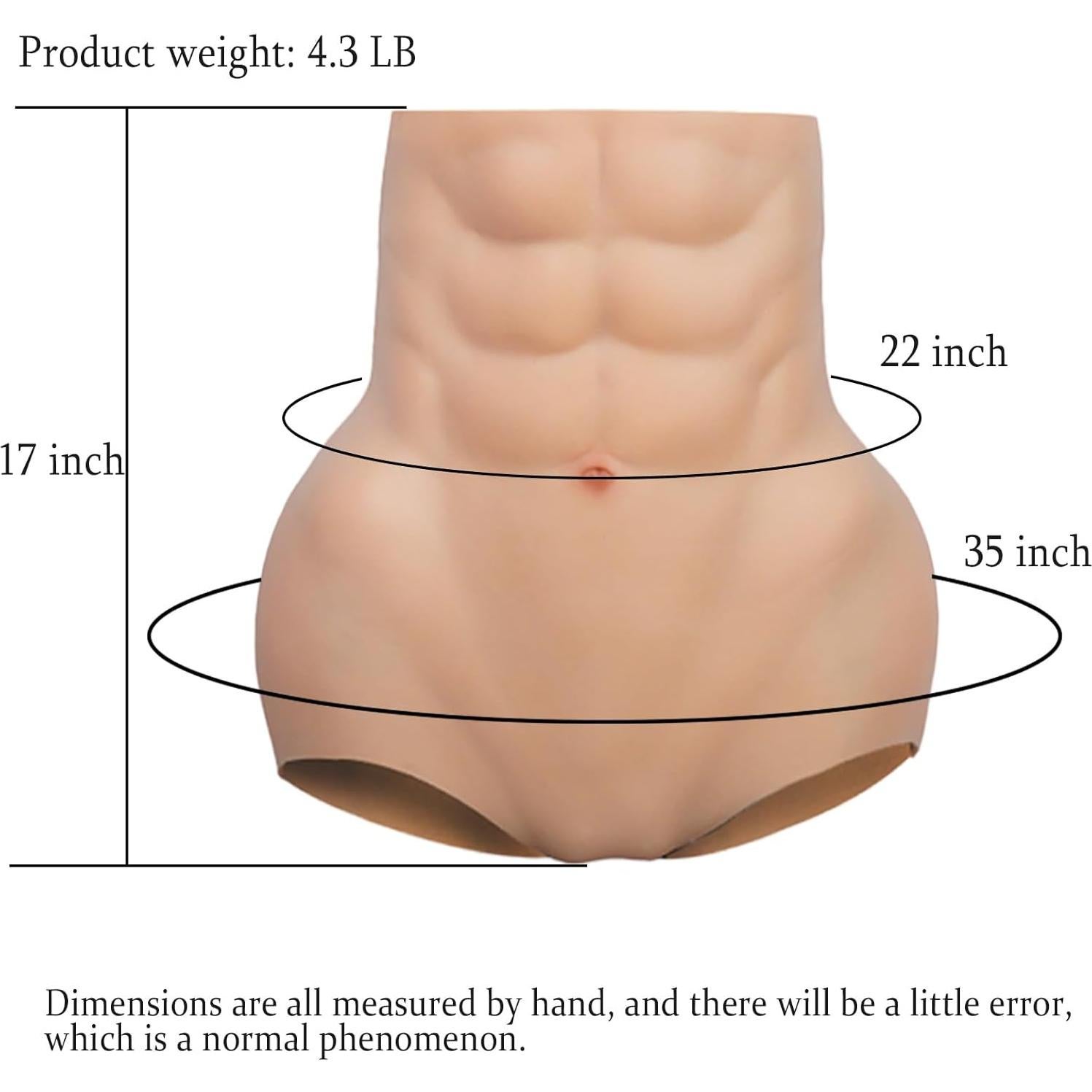 Bragas de Silicona para Glúteos y Caderas Nude - Traje Muscular