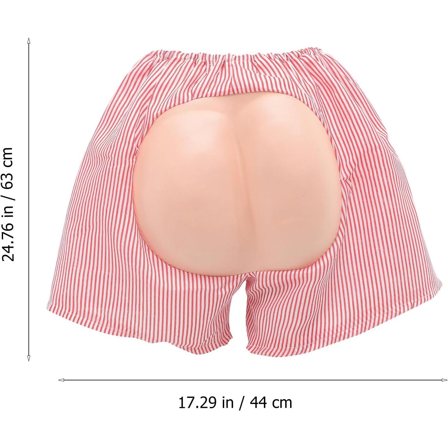 Pantalones Cortos Disfraz EVA para Adultos OULII Rayas Rojas y Blancas