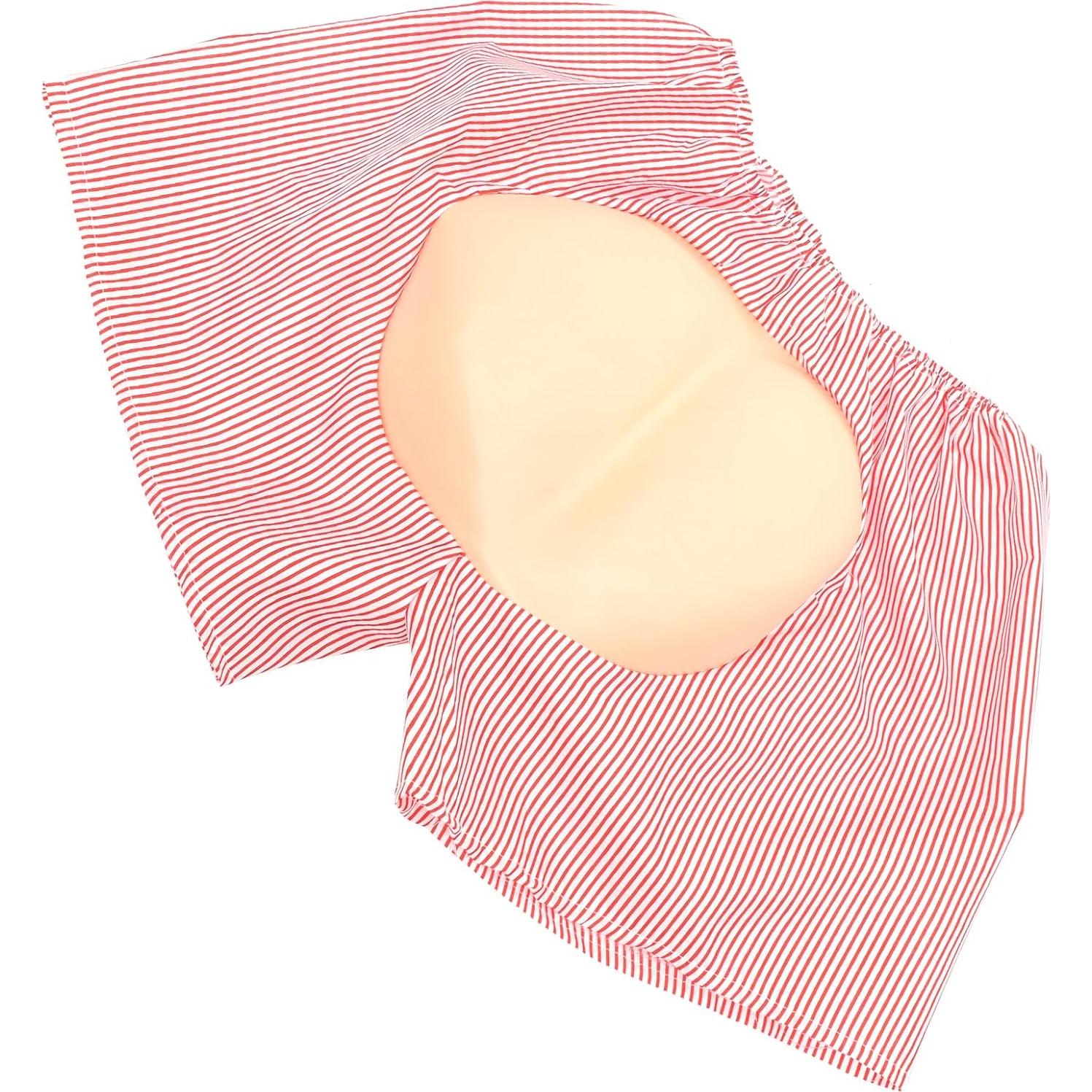 Pantalones Cortos Disfraz EVA para Adultos OULII Rayas Rojas y Blancas