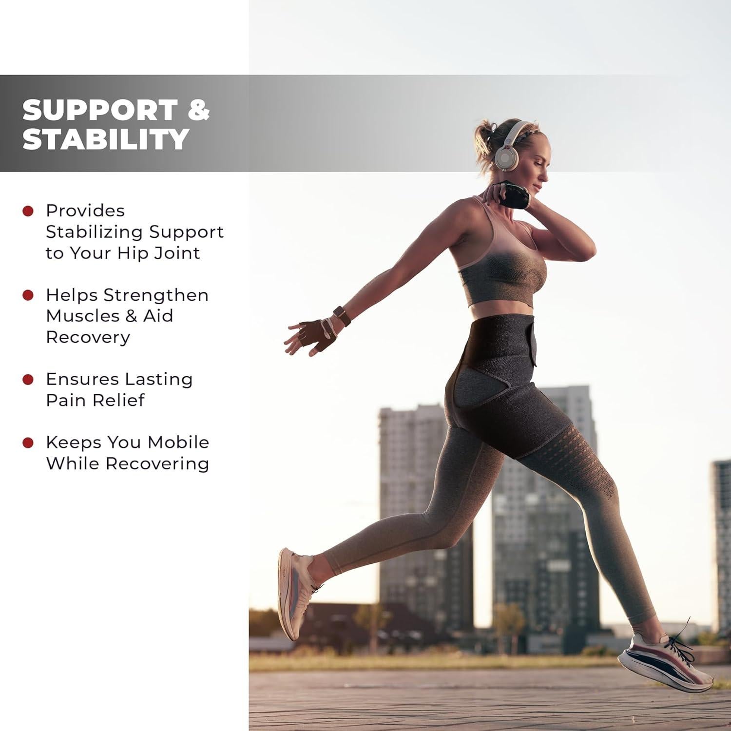 Faja Ortopédica Boxiki para Cadera Pierna Derecha - Grande