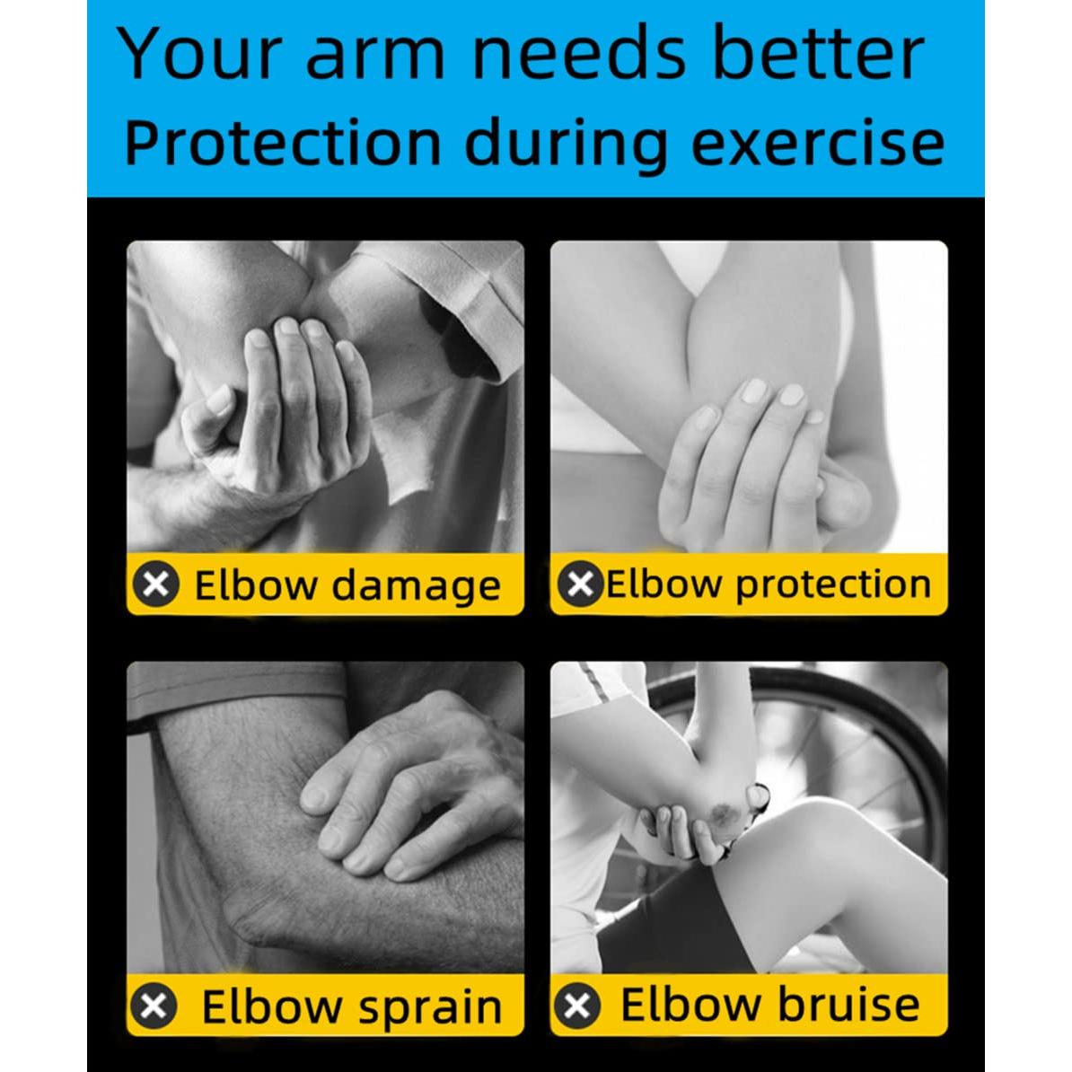 Mangas de Compresión para Codo JUSDIQIR - Alivio Dolor Unisex