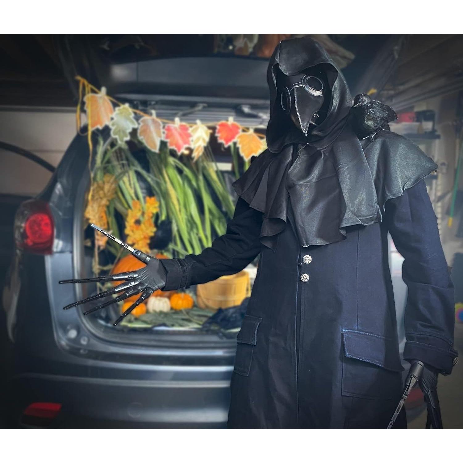 Guantes de Dedos Articulados Halloween MAPOTAD - Negro