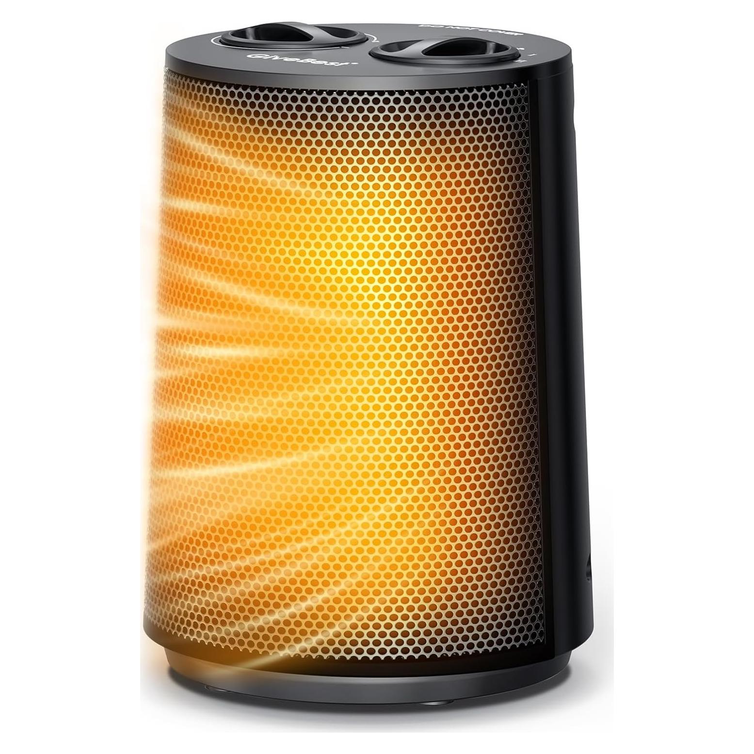 Calentador Portátil Eléctrico GiveBest DNF-1802 1500W Negro