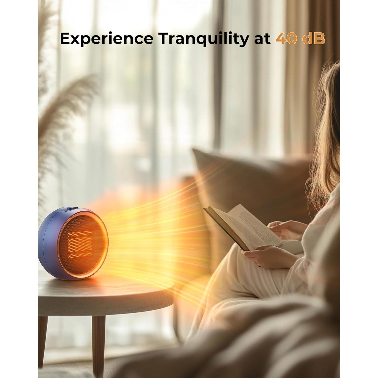 Calentador Eléctrico Portátil TUNISE Q21 Cerámica PTC 0.53kg