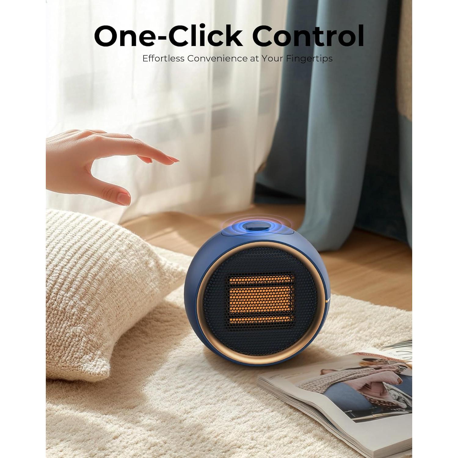 Calentador Eléctrico Portátil TUNISE Q21 Cerámica PTC 0.53kg