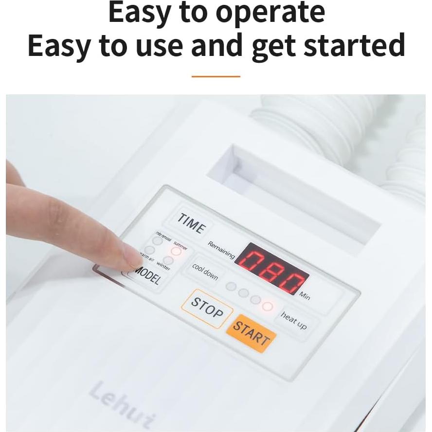 Calentador de mantas portátil Lehui 500W 4 modos de temperatura