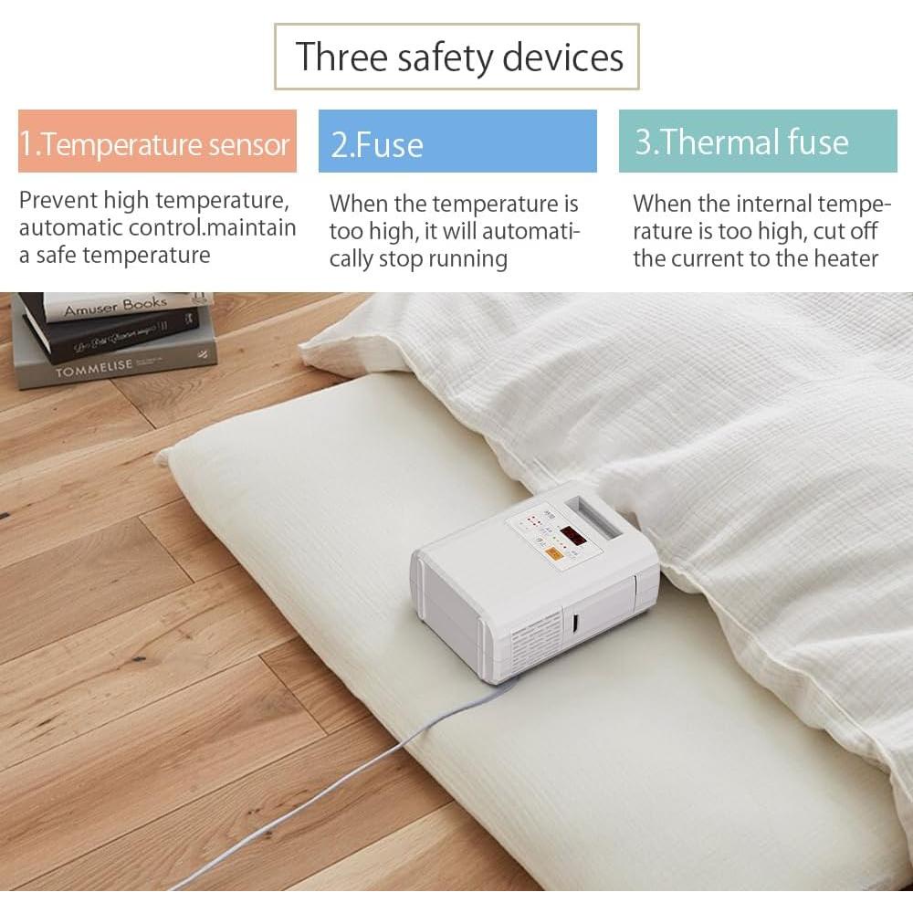 Calentador de mantas portátil Lehui 500W 4 modos de temperatura