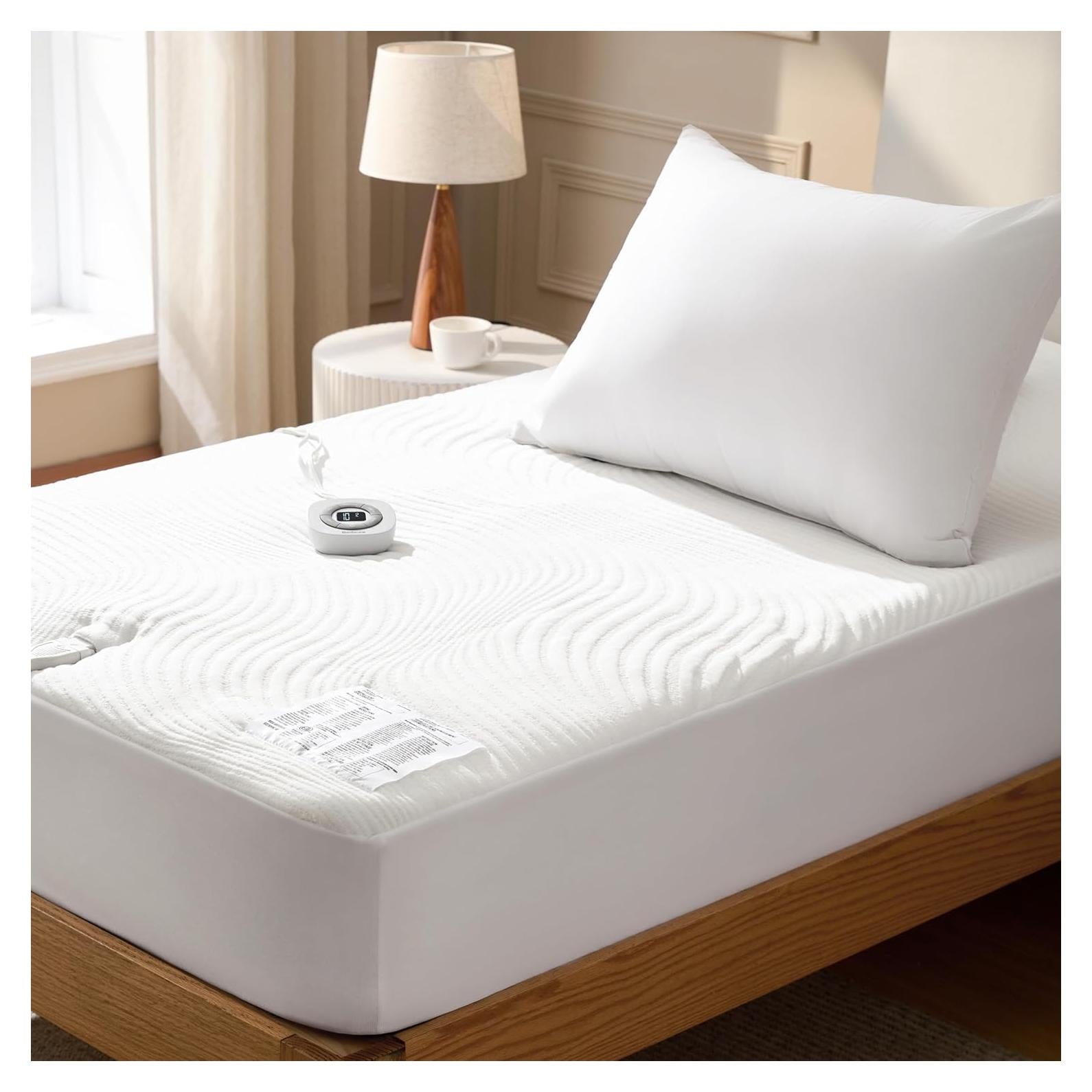 Cubre Colchón Calefaccionado Bedsure Twin 100W 10 Niveles Calor