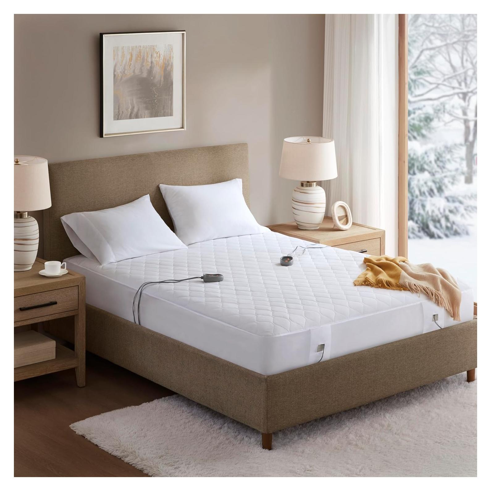Protector de colchón calefaccionado Beautyrest Reina - Algodón