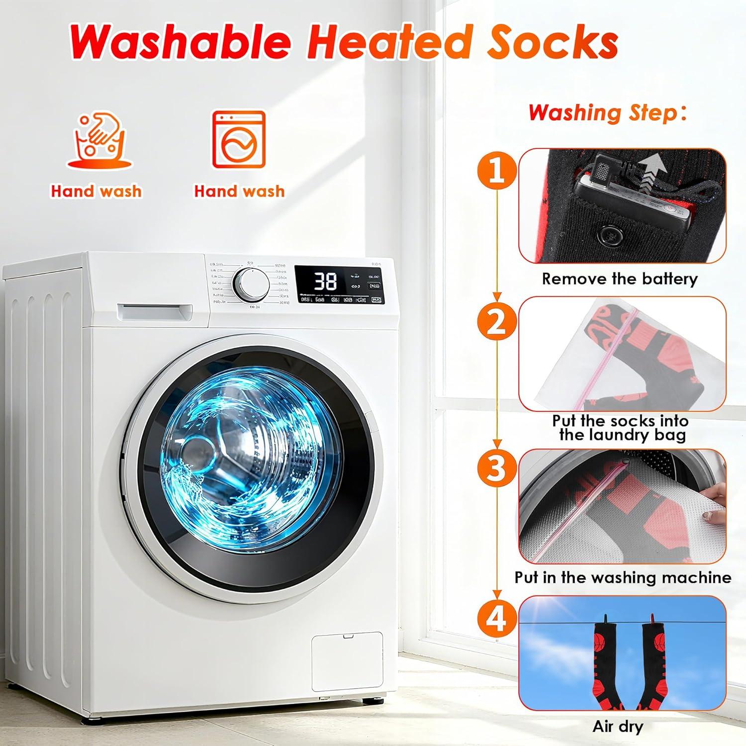 Calcetines Calentados Qvamodo JRWZ 8000mAh 12 Horas Calor