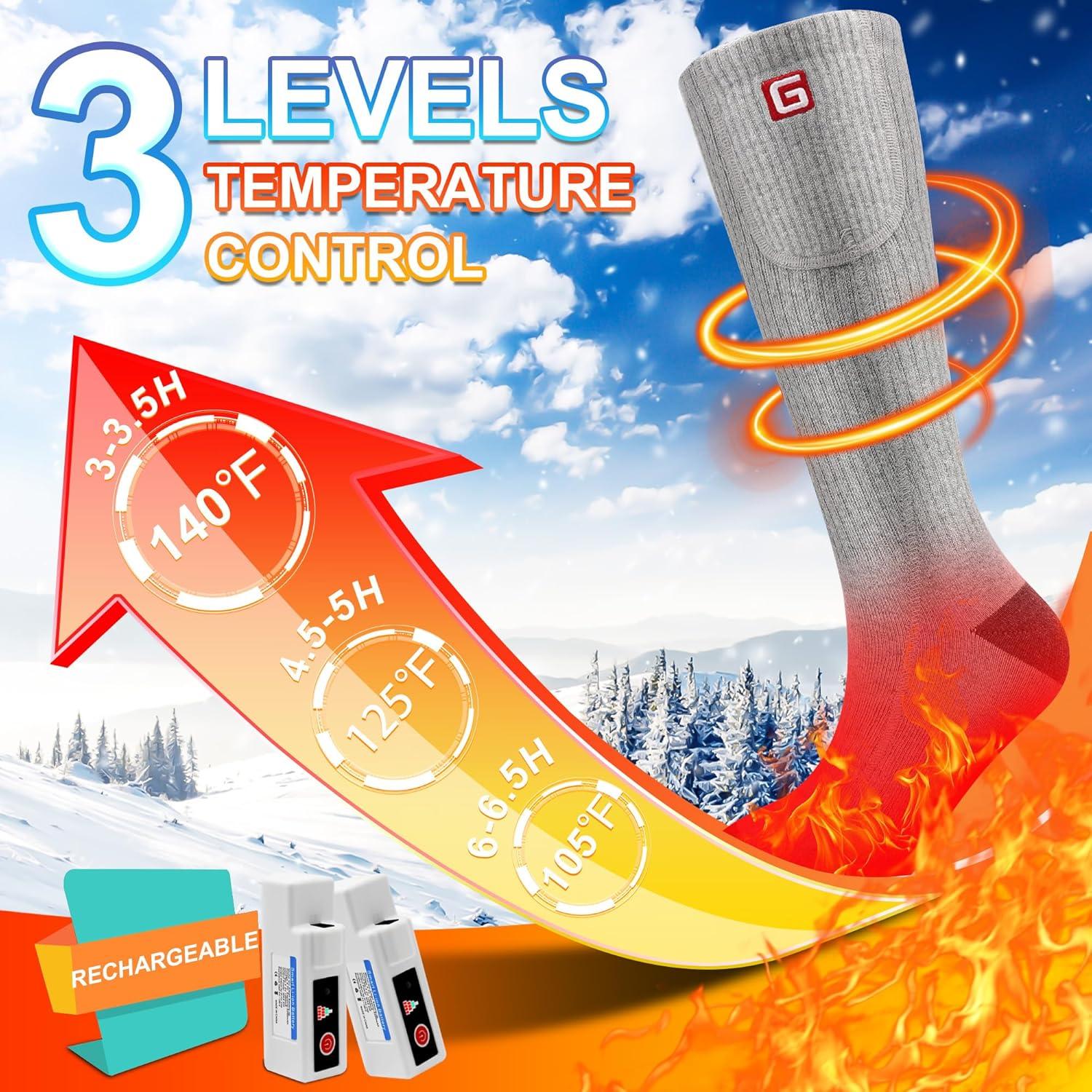 Calcetines Térmicos Eléctricos SVPRO Recargables para Invierno