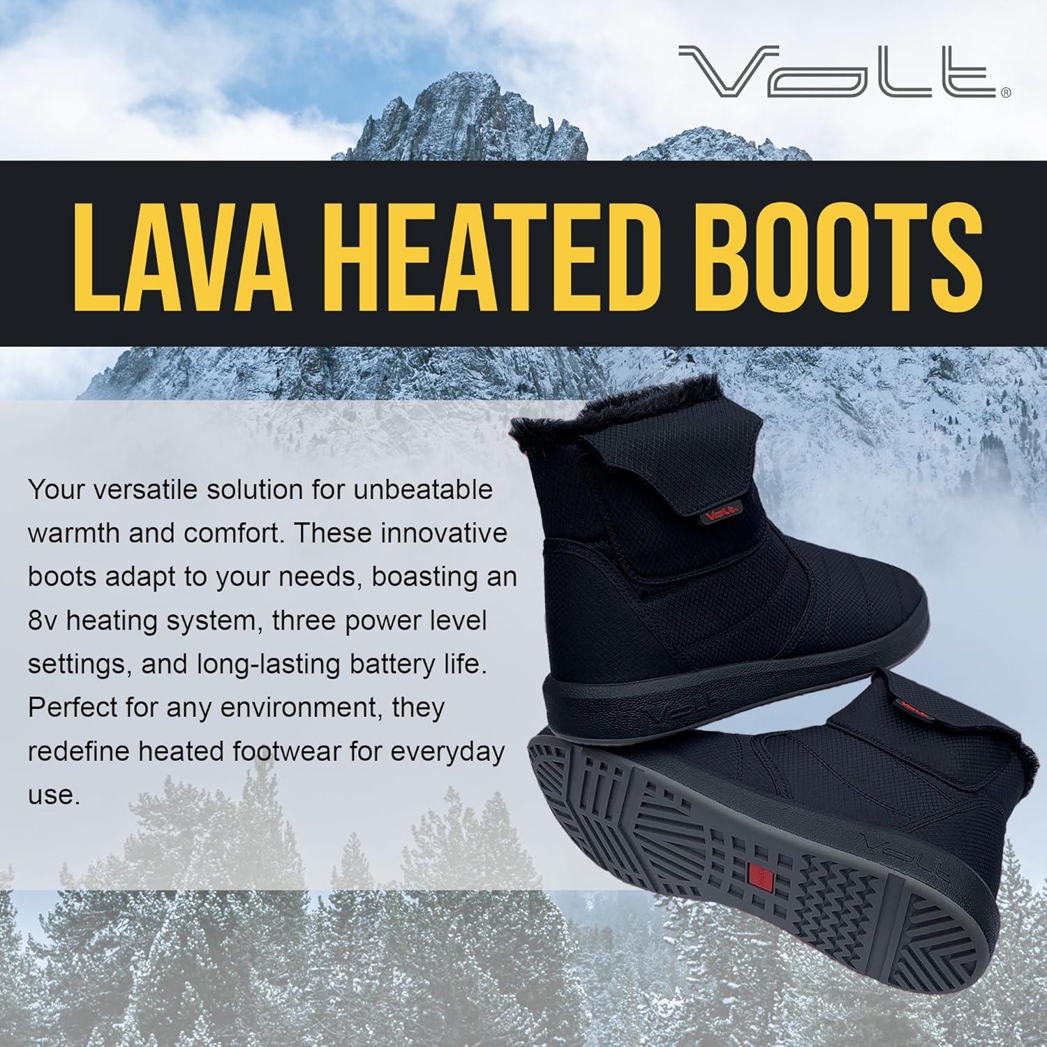 Botas Calefaccionadas Volt Resistance Lava - Talla 11-12 - Negro