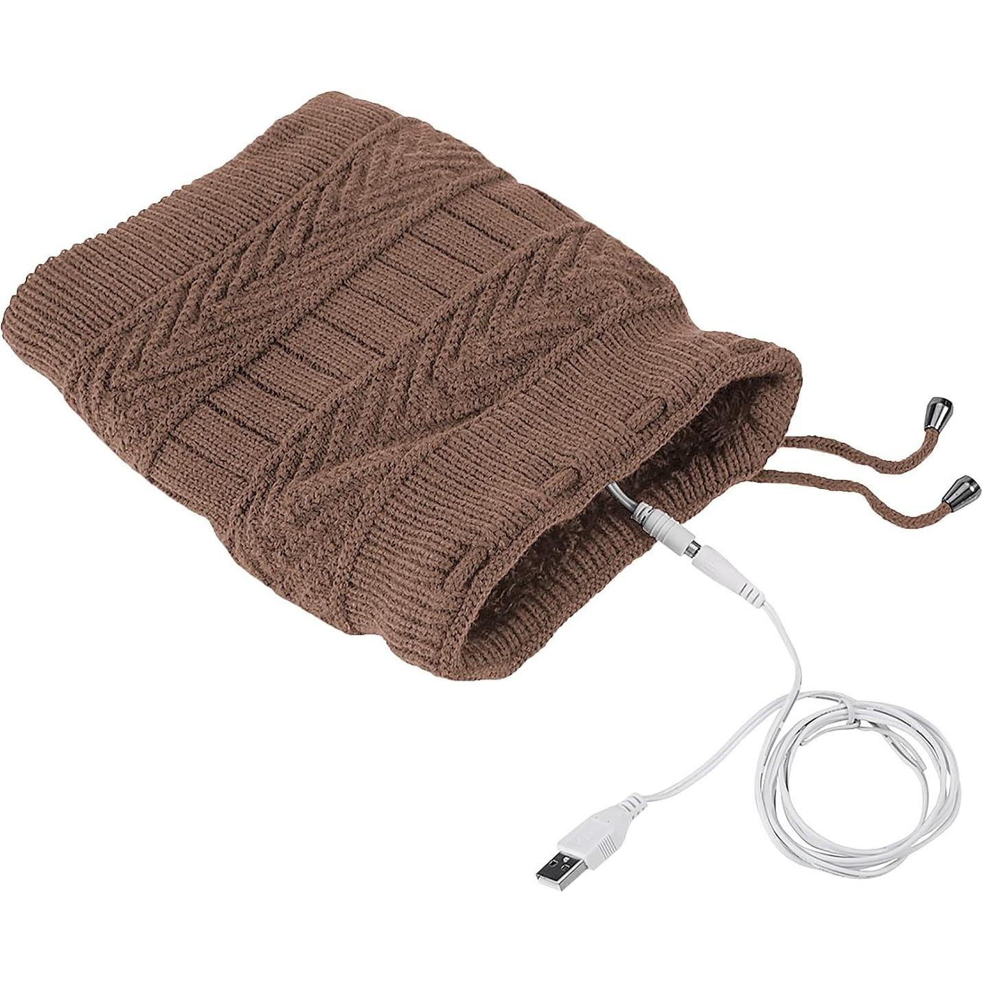 Gorro Bufanda Térmico Eléctrico PURFUN 2 en 1 USB Ajustable