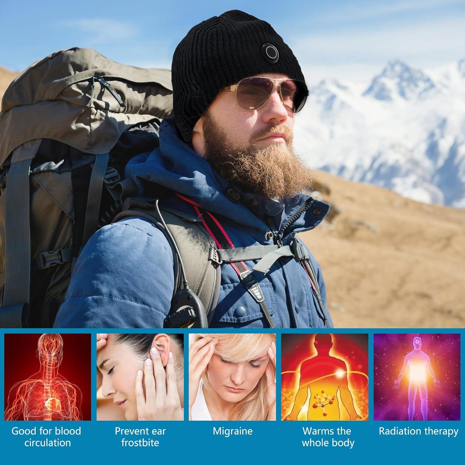 Gorro Calentado VEEST Unisex 7.4V Recargable Invierno