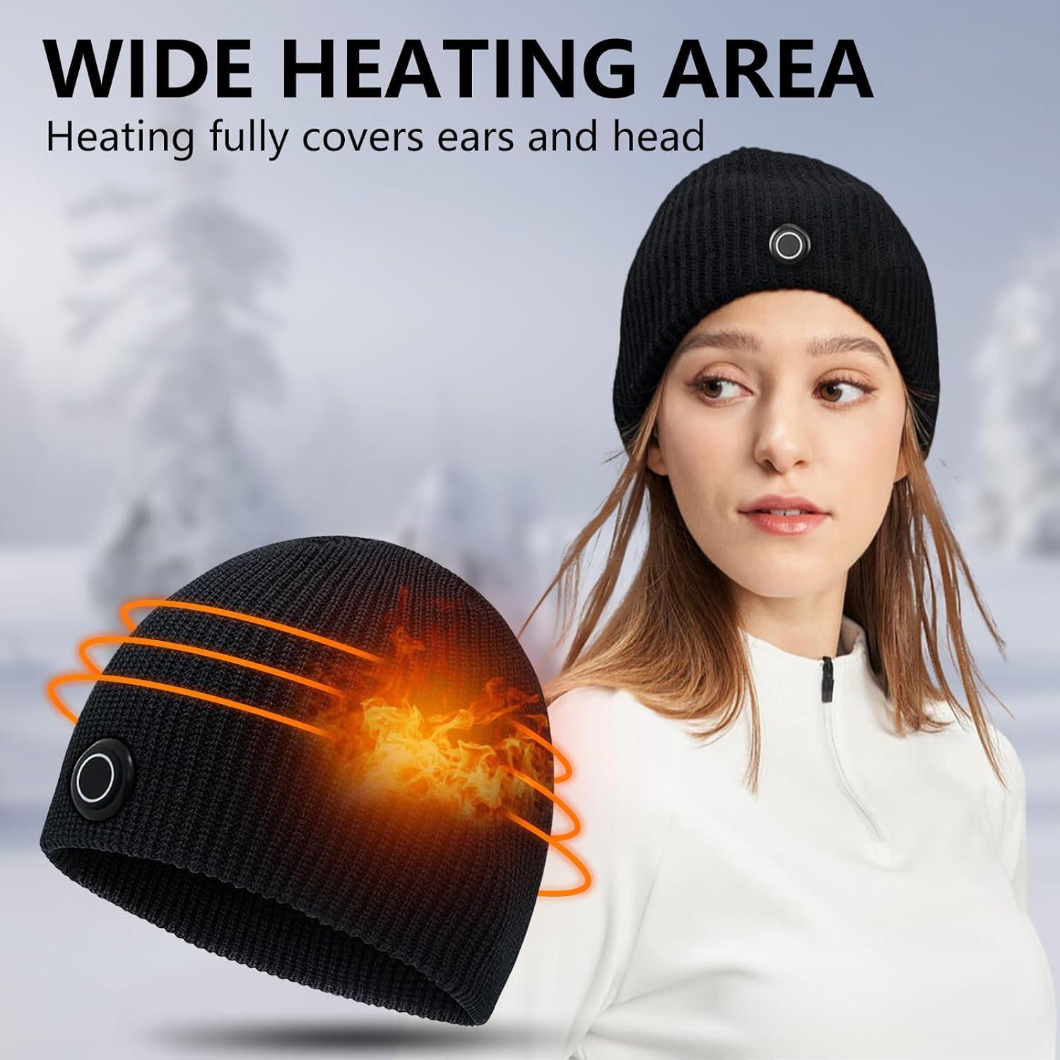 Gorro Calentado VEEST Unisex 7.4V Recargable Invierno