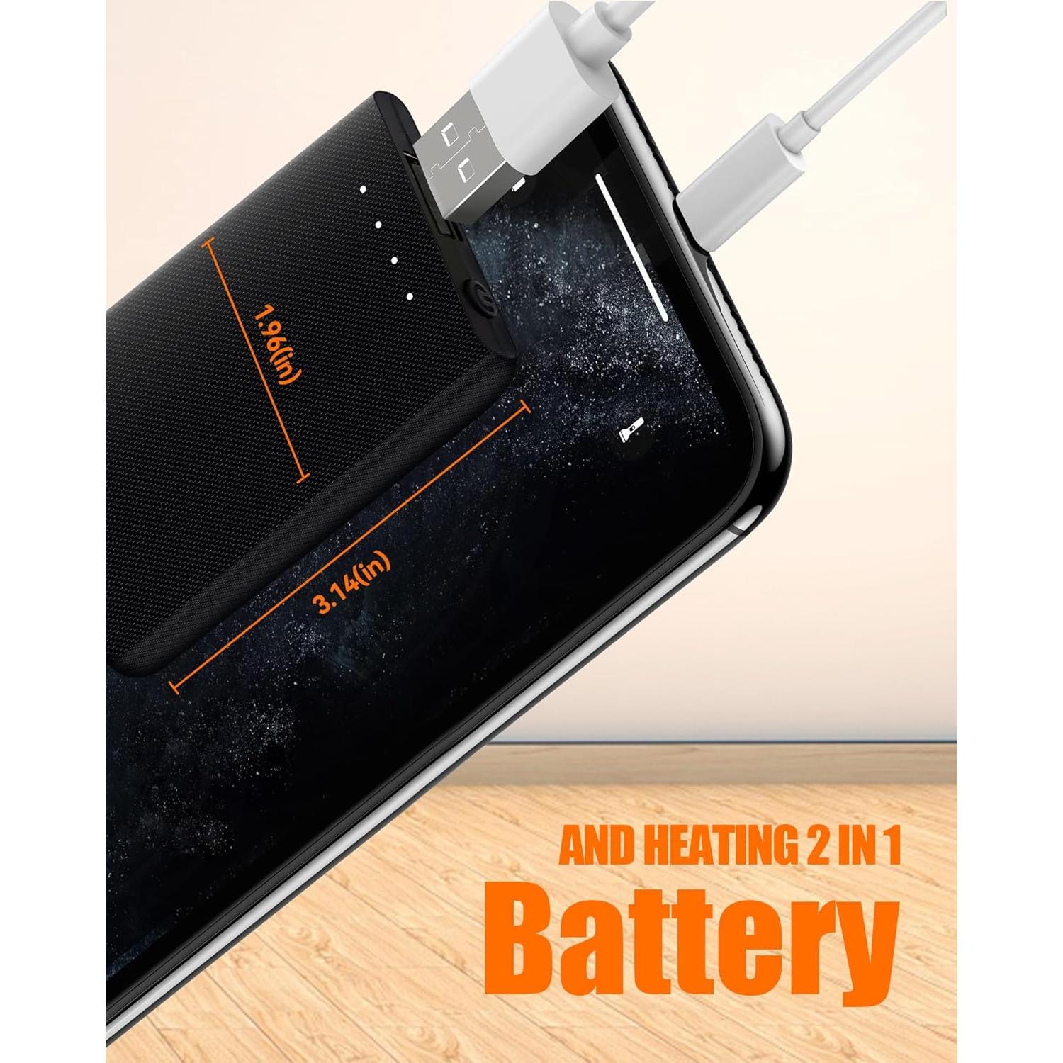 Gorro y Bufanda Calentados Unisex 4000mAh 3 Niveles Temperatura