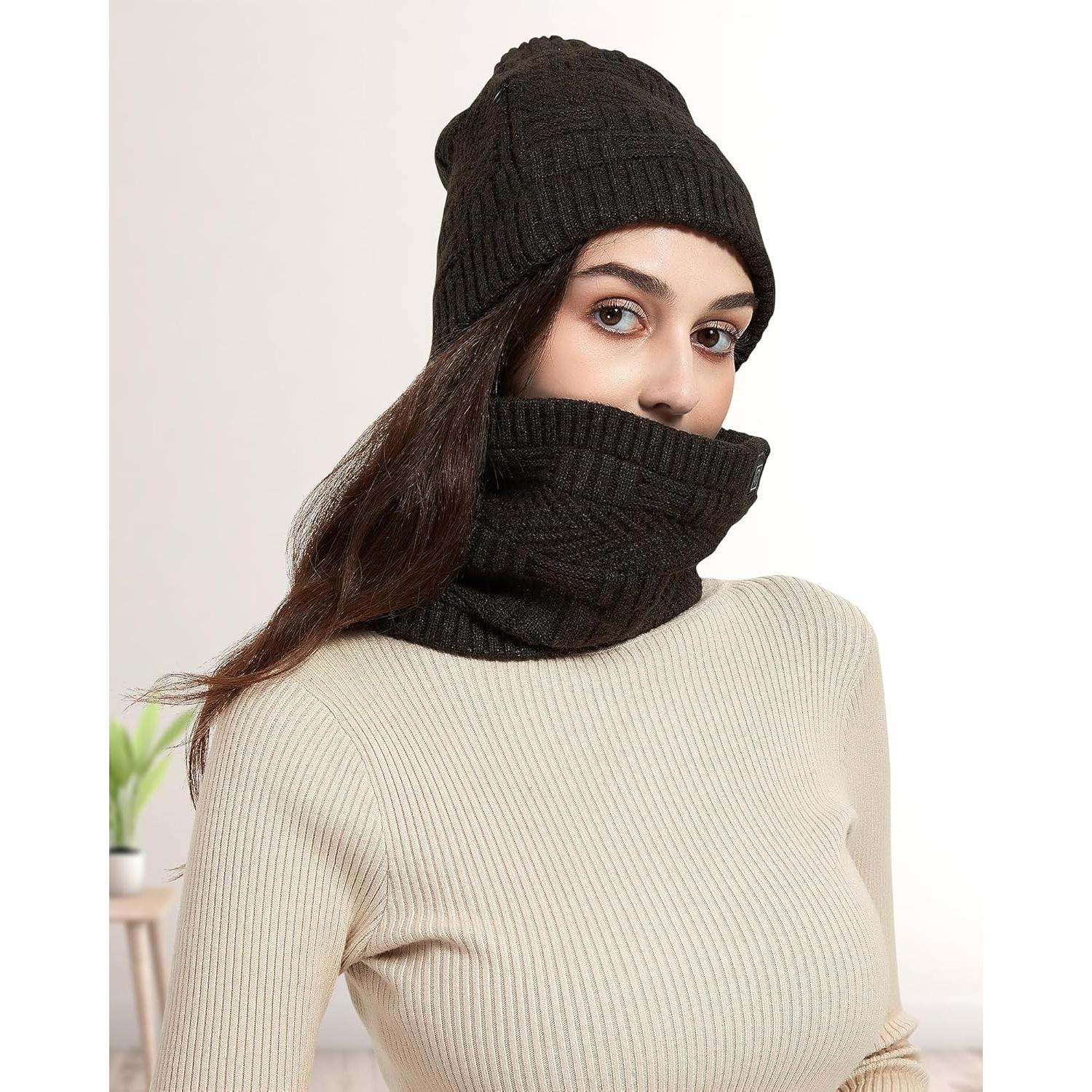 Gorro y Bufanda Calentados Unisex 4000mAh 3 Niveles Temperatura