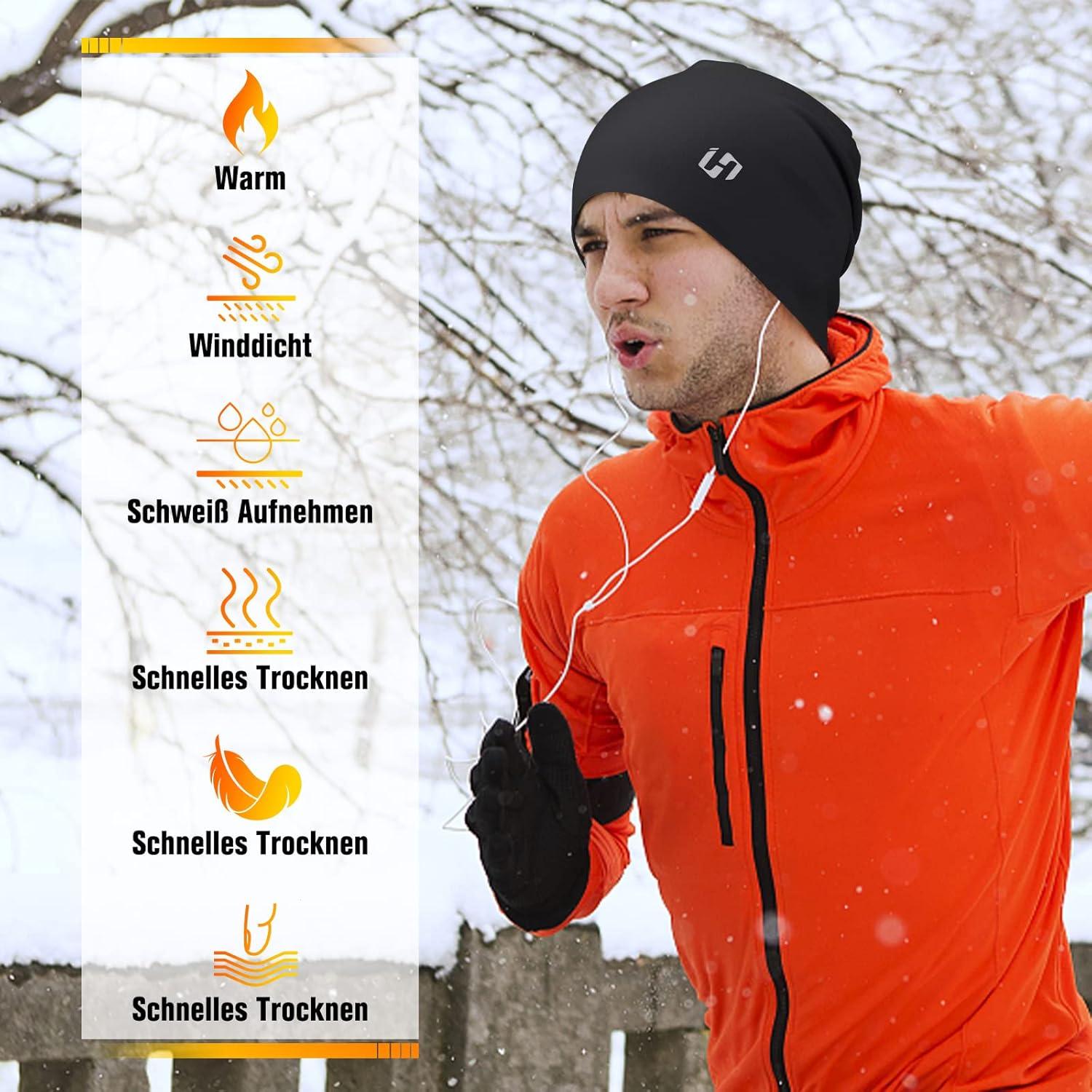 Gorro Térmico de Ciclismo Esqueleto Unisex - Negro