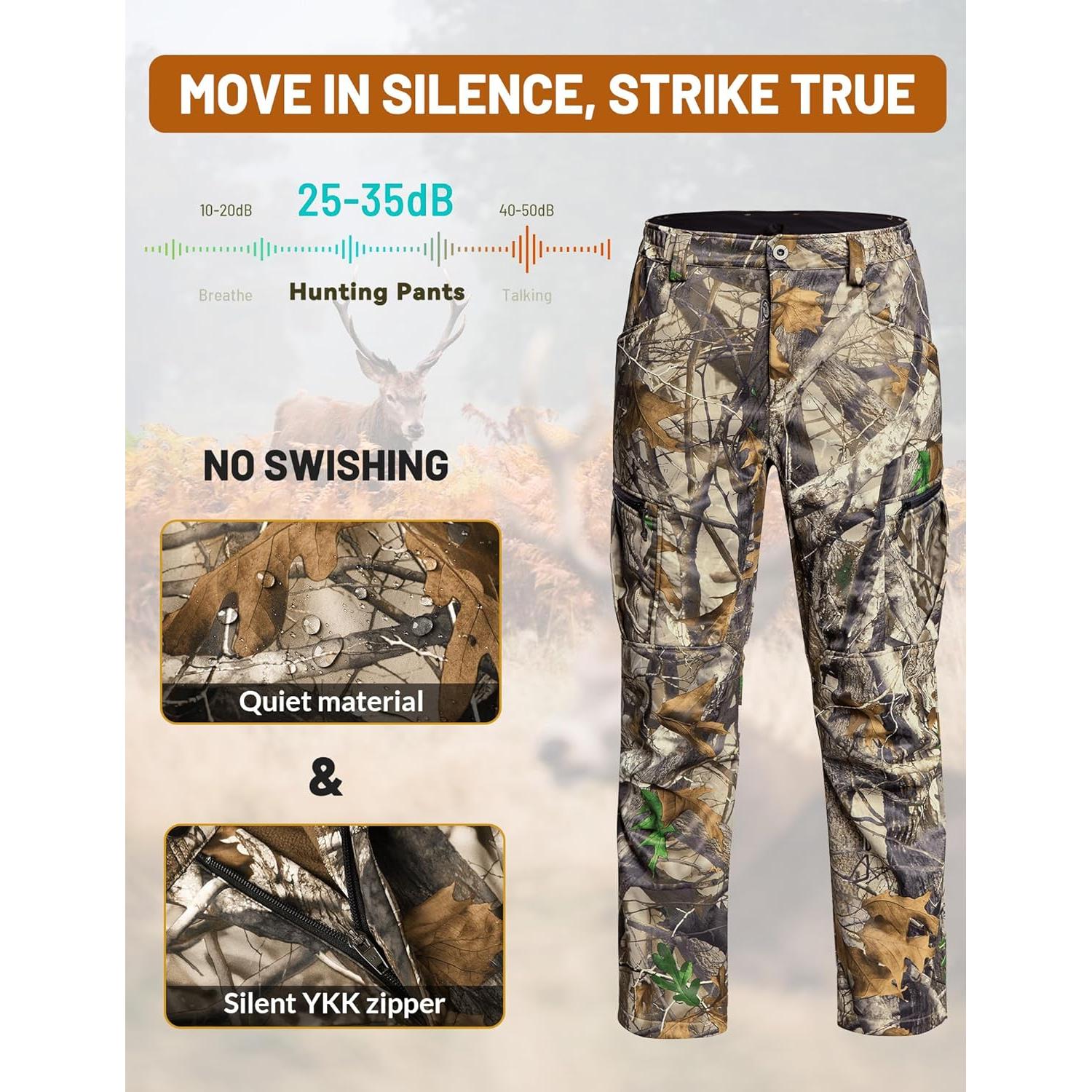 Pantalones Térmicos de Caza ANTÁRTICA GEAR 12V Impermeables