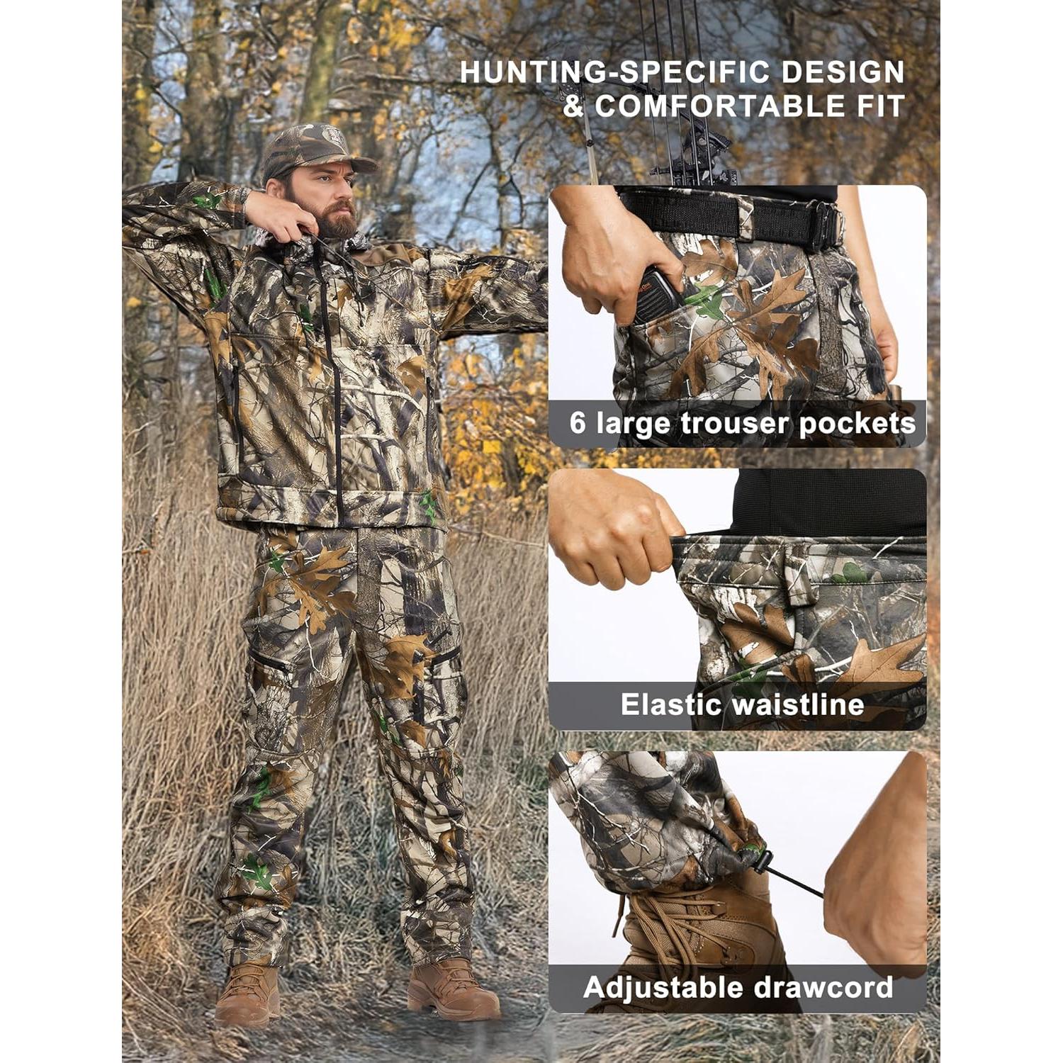 Pantalones Térmicos de Caza ANTÁRTICA GEAR 12V Impermeables