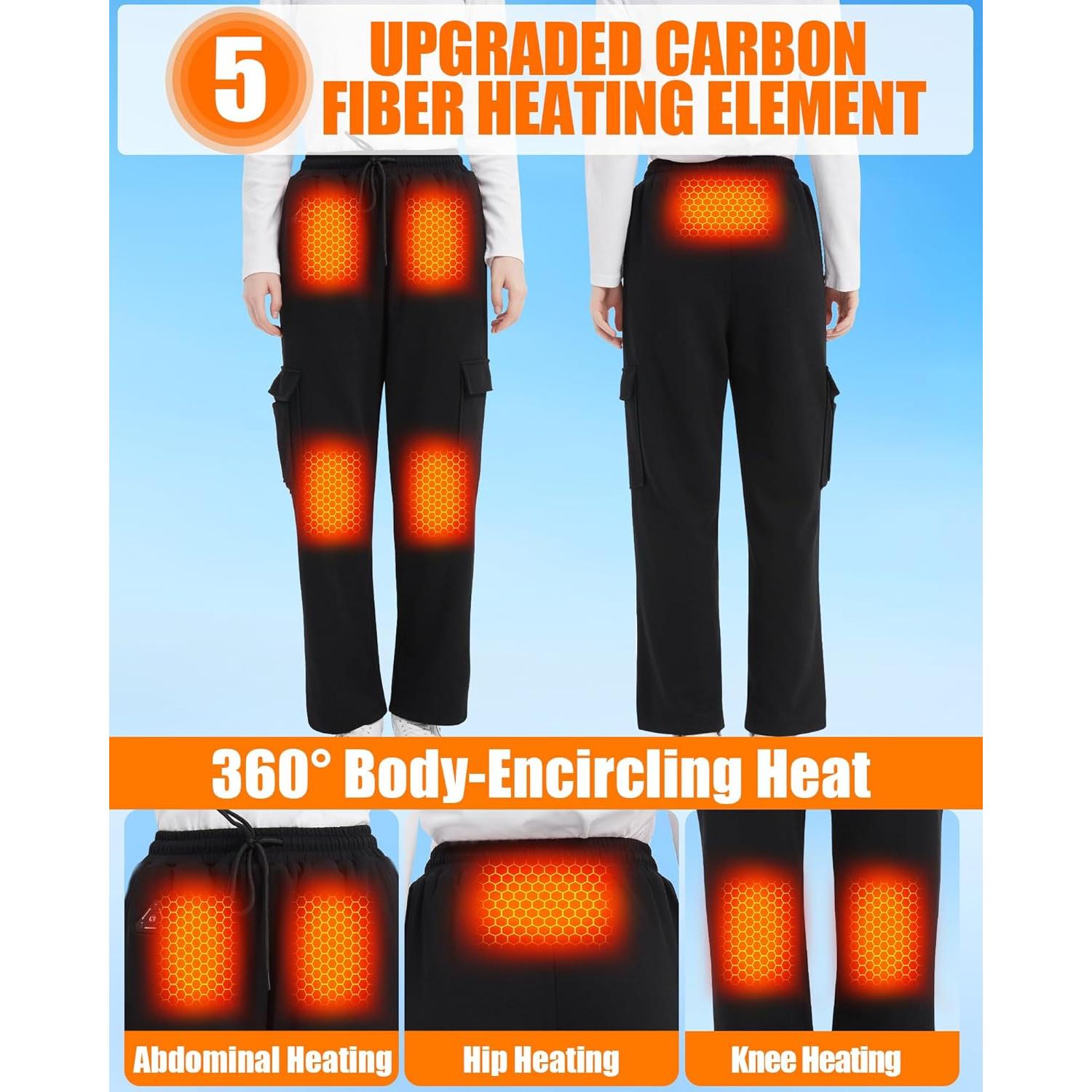 Pantalones Calentados 7.4V R-TAX para Mujeres, Talla Grande