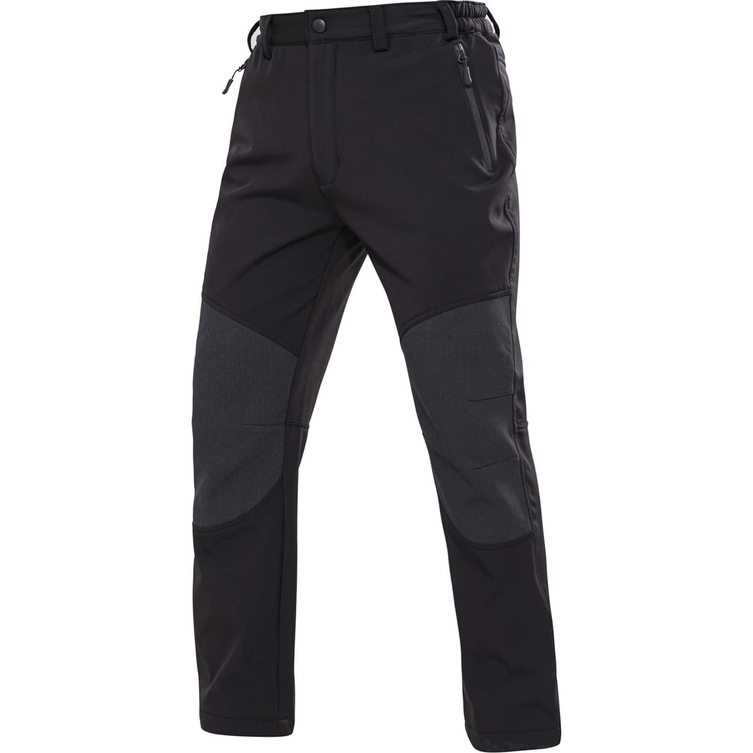 Pantalones Calentados DEWBU para Hombre 12V Softshell Negro