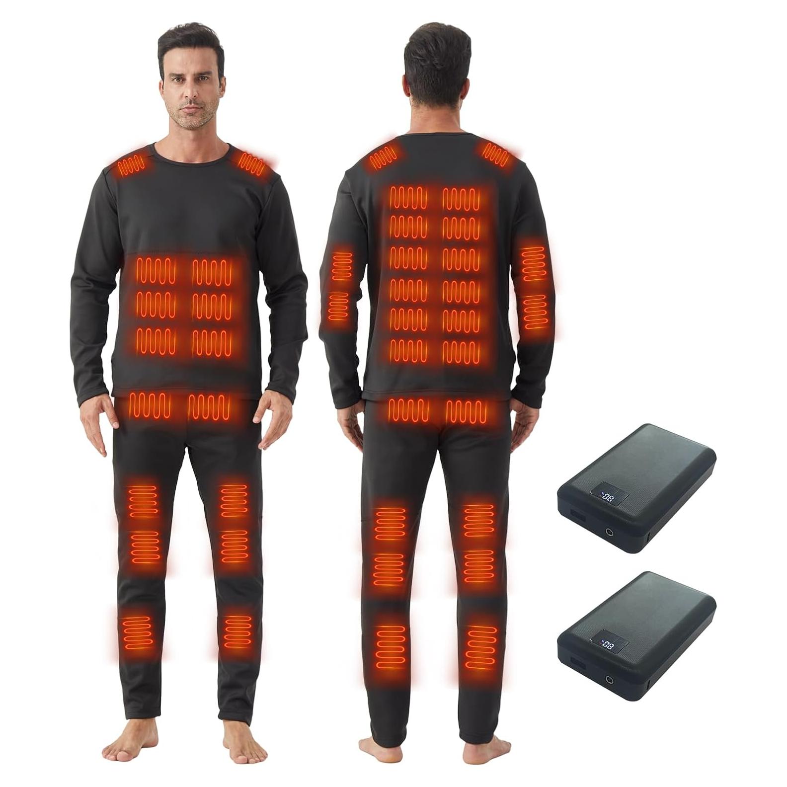 Conjunto Térmico Calentado para Hombres - 42 Zonas Calor - 2 Baterías 16000mAh