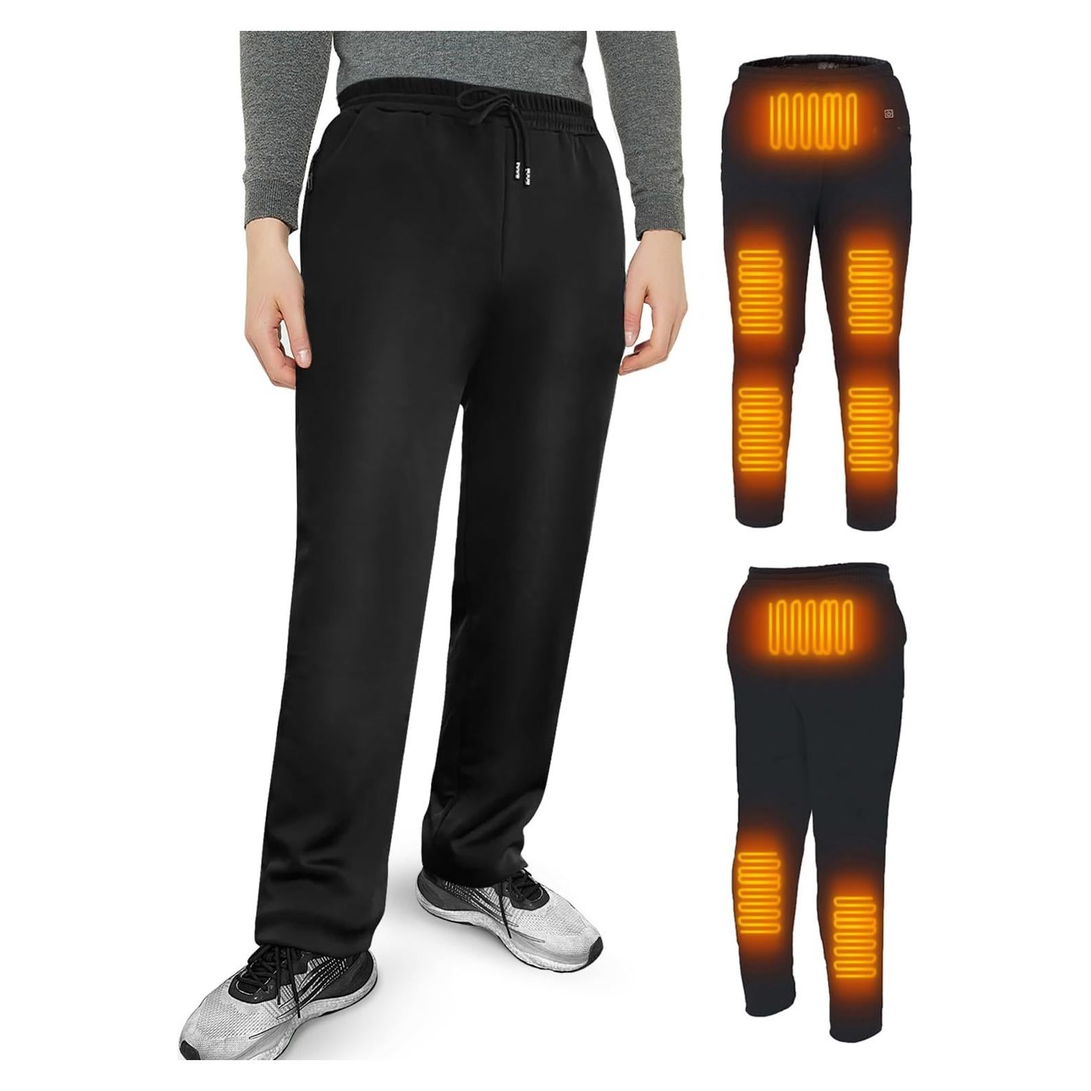 Pantalones Térmicos Calentados FERNIDA para Hombre - Negro