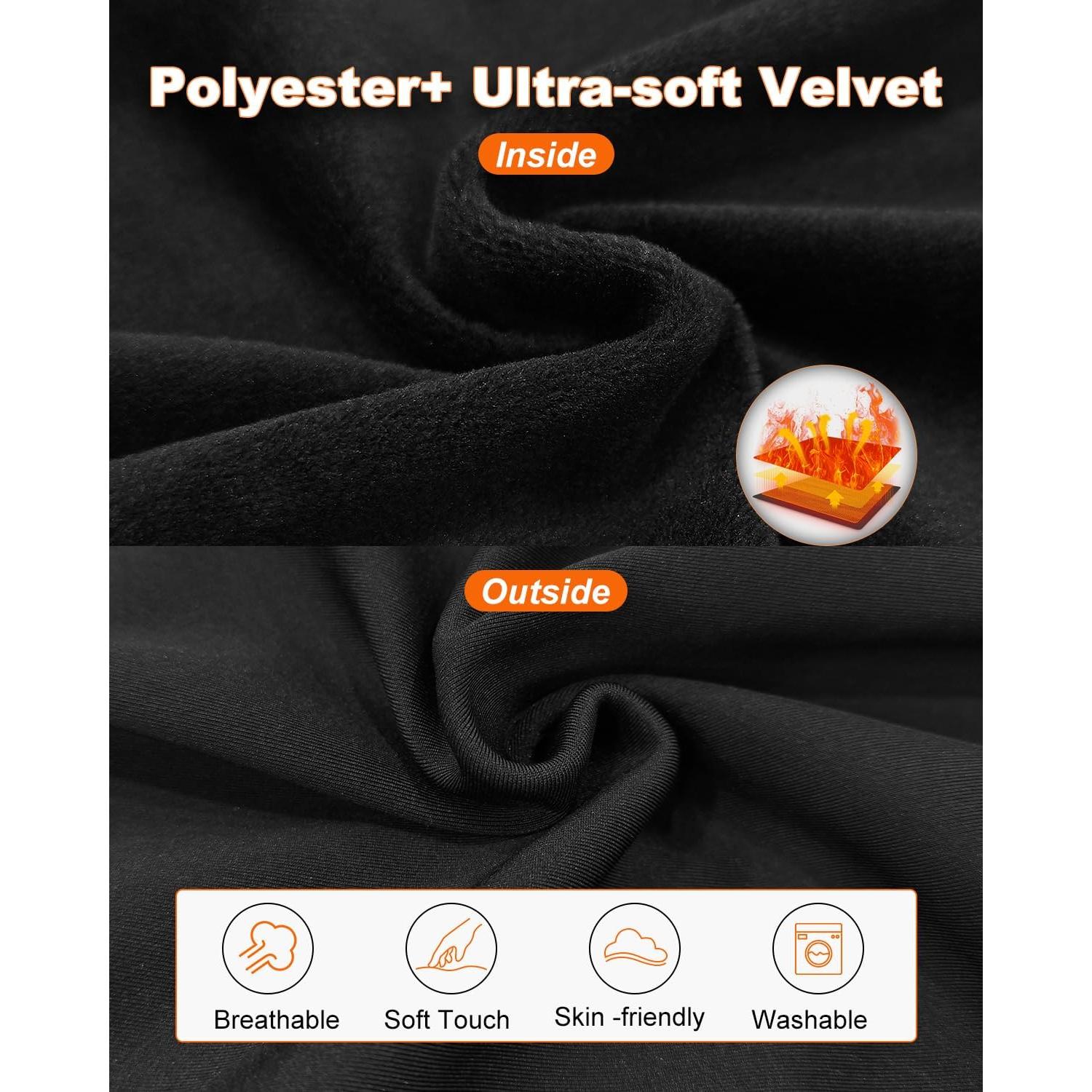 Pantalones Térmicos Calentados FERNIDA para Hombre - Negro