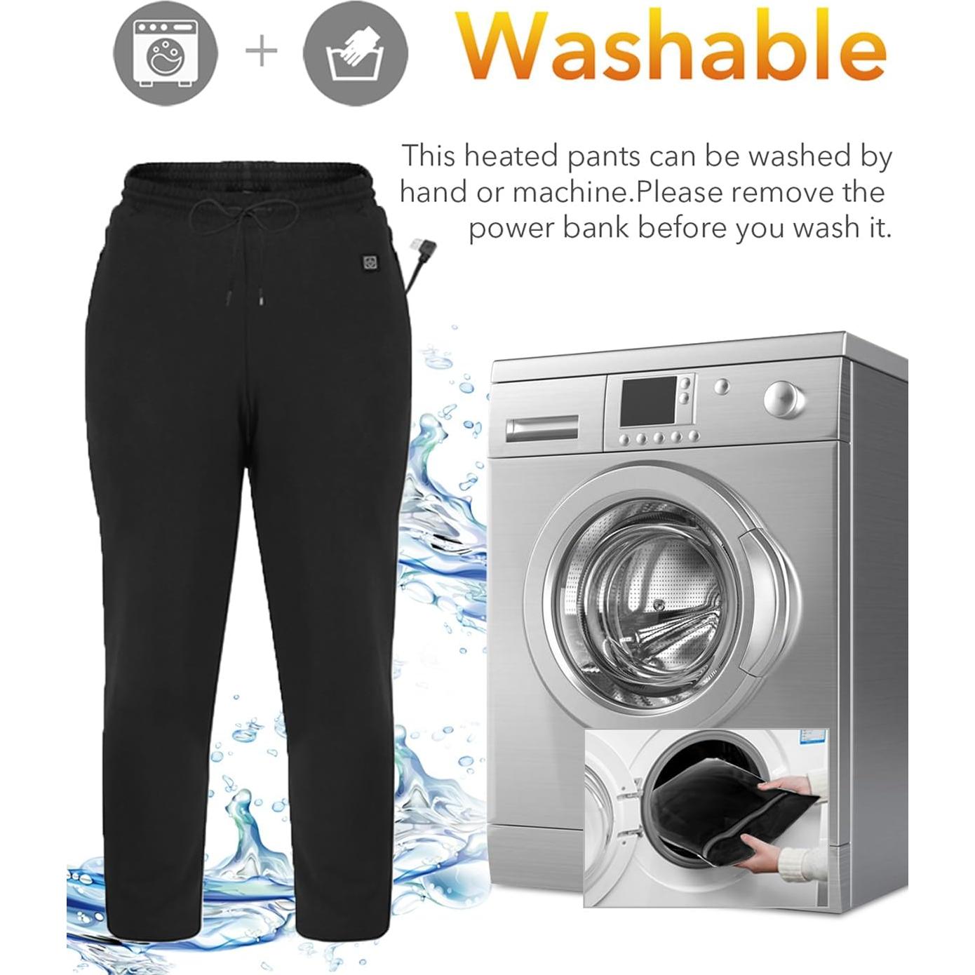 Pantalones Térmicos Calentados FERNIDA para Hombre - Negro