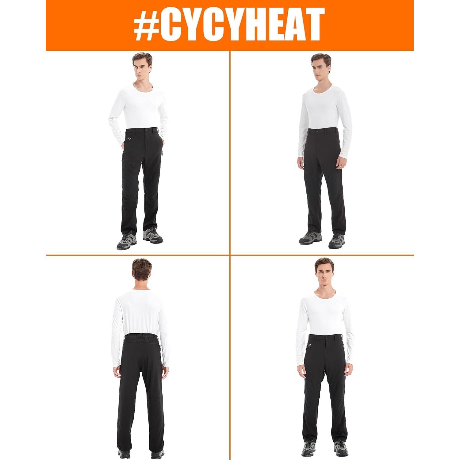 Pantalones Calentados Softshell Impermeables para Hombre RTAX-021P