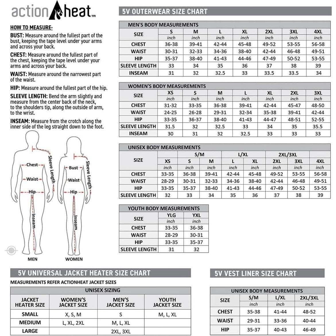 Pantalones Térmicos ActionHeat 5V Hombre XXL Calor Infrarrojo