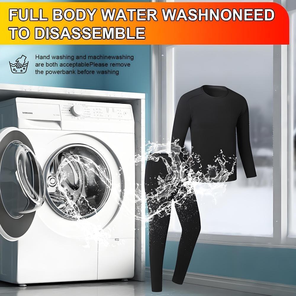 Ropa Interior Térmica Calefaccionada Hombre USB 42 Zonas S-4XL