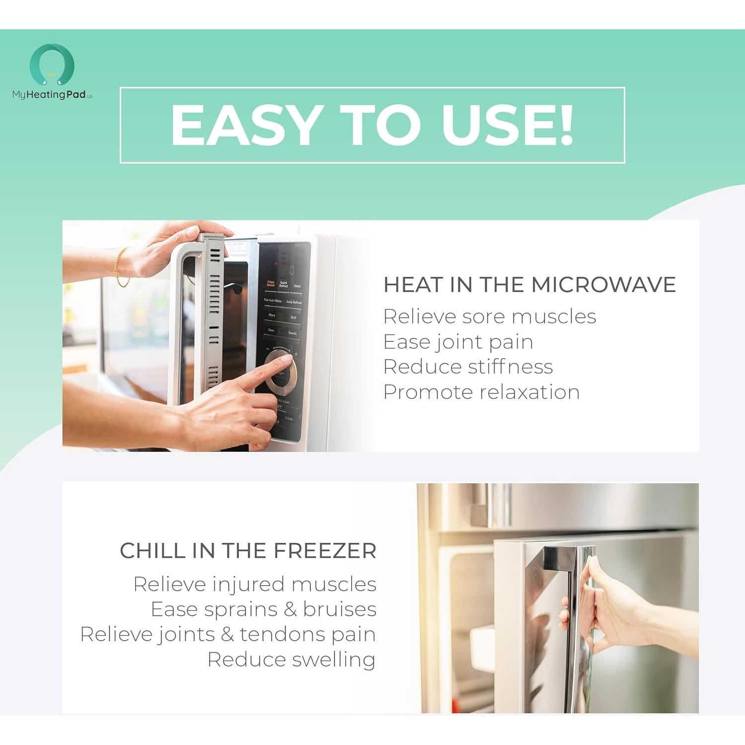 Almohadilla Térmica Húmeda Nature Creation Azul 29.2x15.2cm