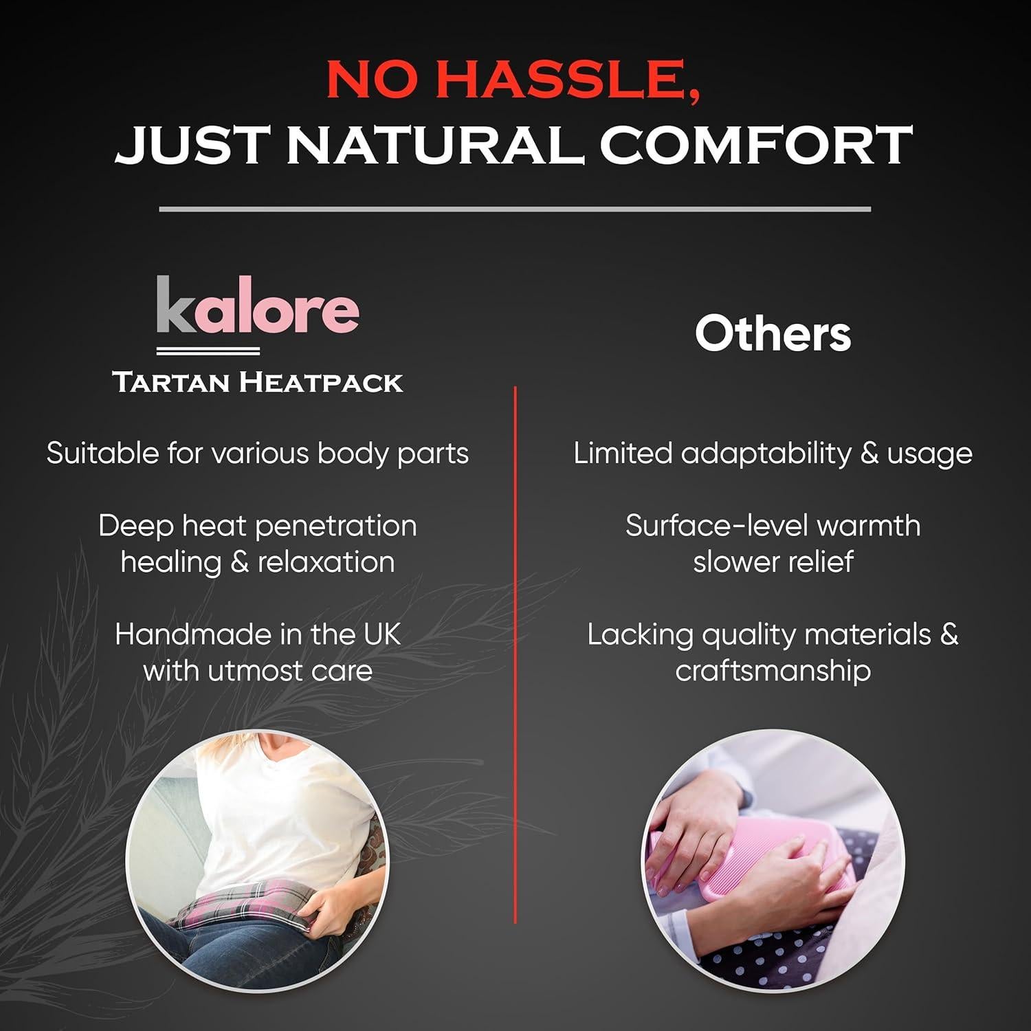 Almohadilla Térmica XL Kalore para Microondas - Algodón Tartan Rosa