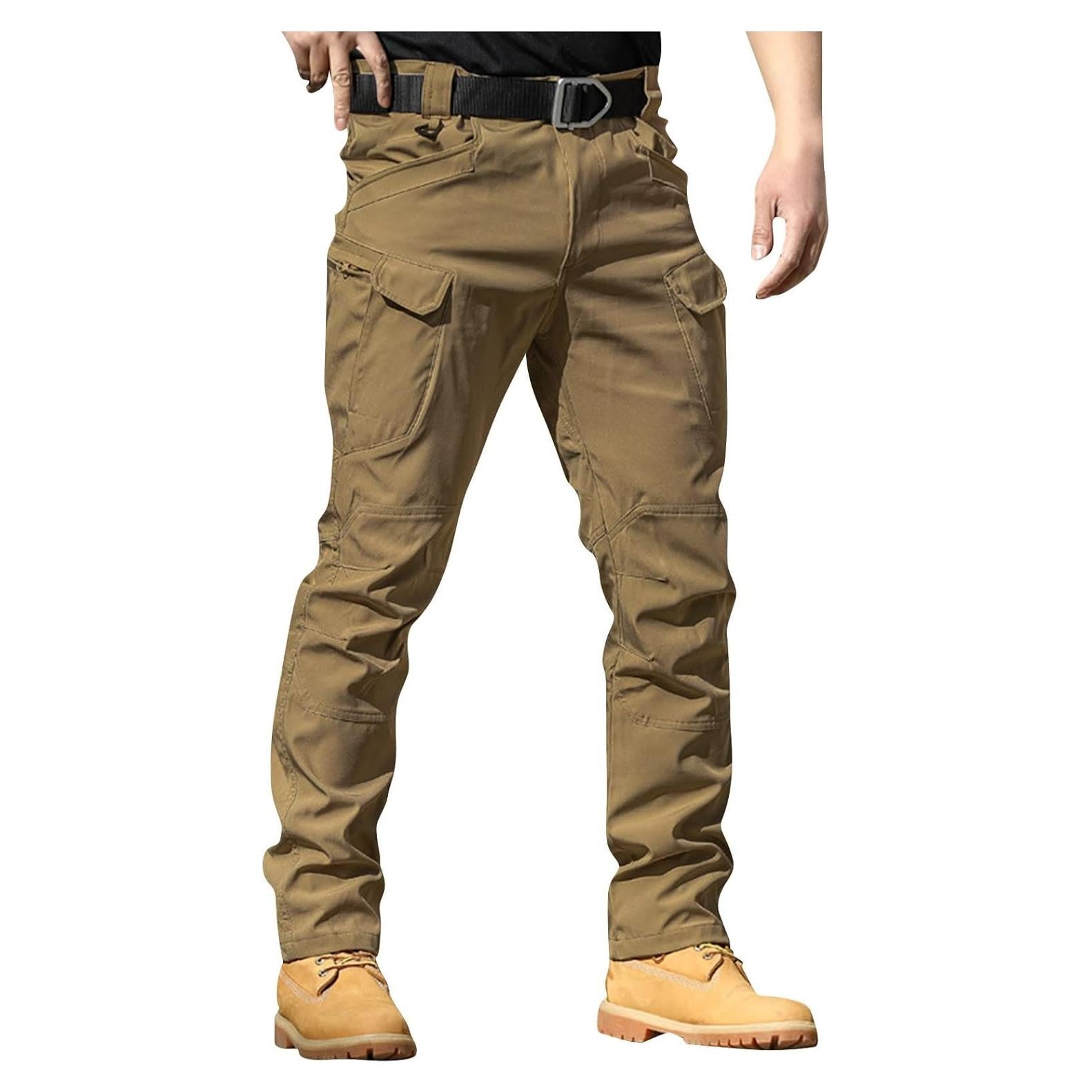 Pantalones Cargo para Hombres X-Large Marrón 2023 con Bolsillos