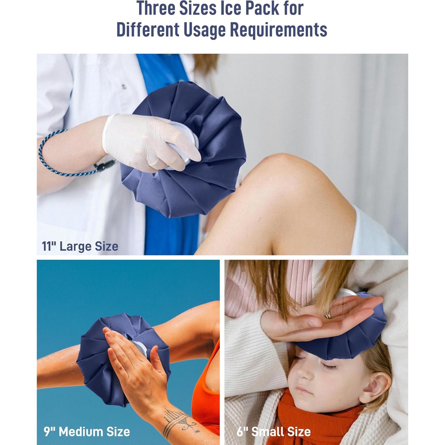 Bolsa de Hielo Reutilizable Teslniher 9" - 2 Pcs, Sin Fugas