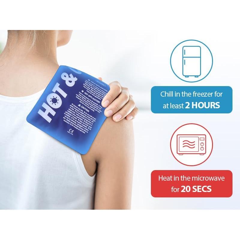 Paquete de Hielo Reutilizable Hilph - 6 Gel Frío y Caliente