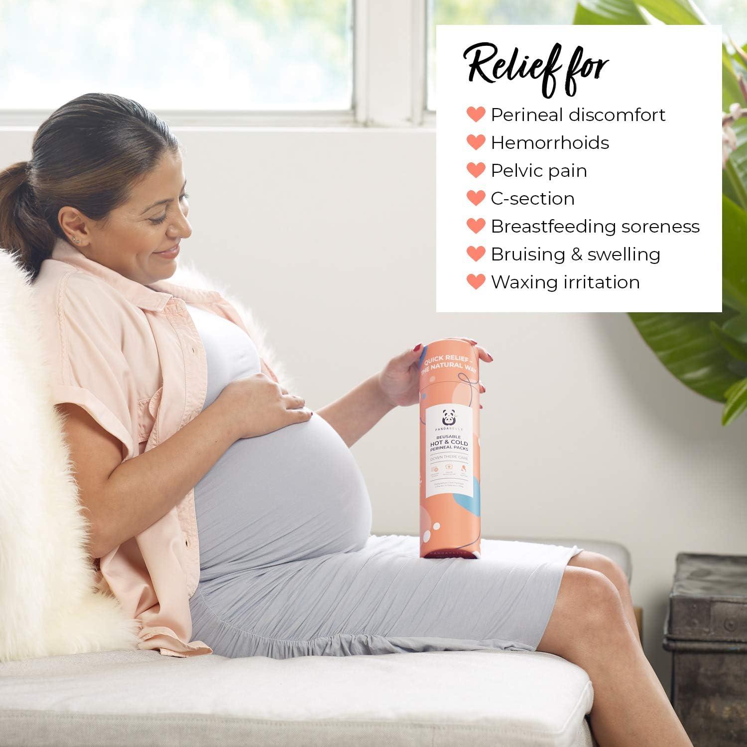 Paquete de Hielo Perineal Reutilizable Pandabelle con 4 Mangas