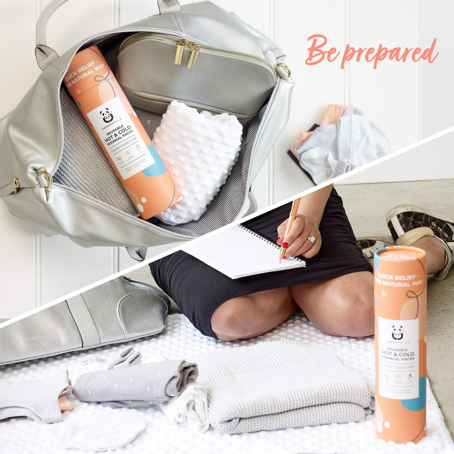 Paquete de Hielo Perineal Reutilizable Pandabelle con 4 Mangas