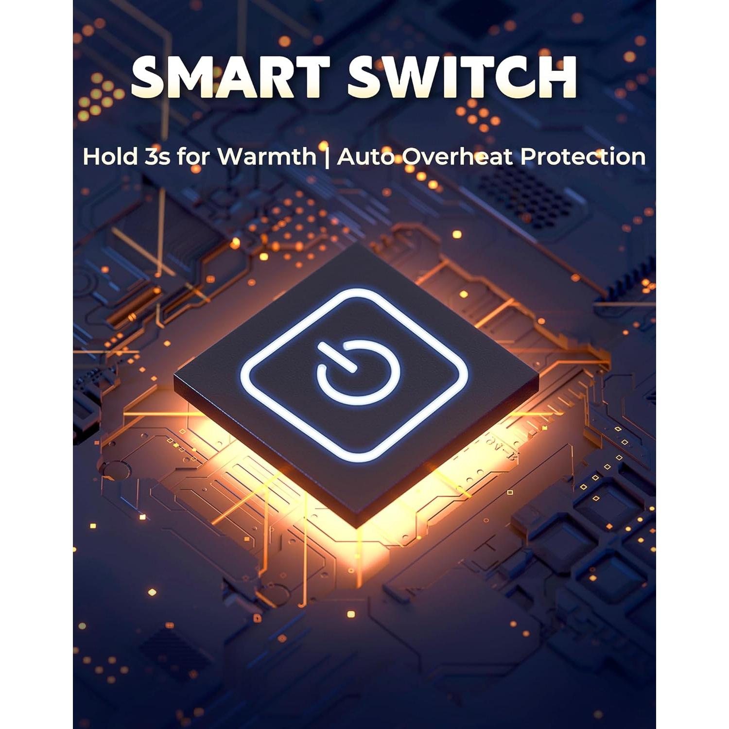 Chaqueta Calentada Eléctrica para Mujeres SOLJIKYE - Mediana, Negra