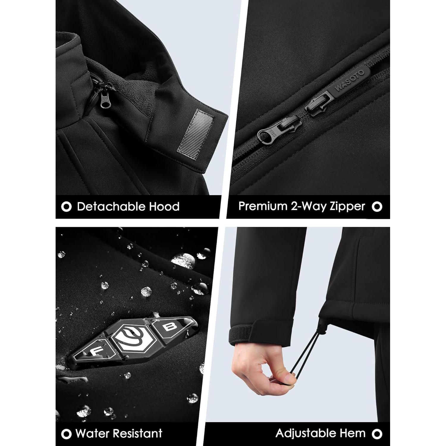 Chaqueta Calefaccionada WASOTO Mujeres 18400mAh Impermeable Slim