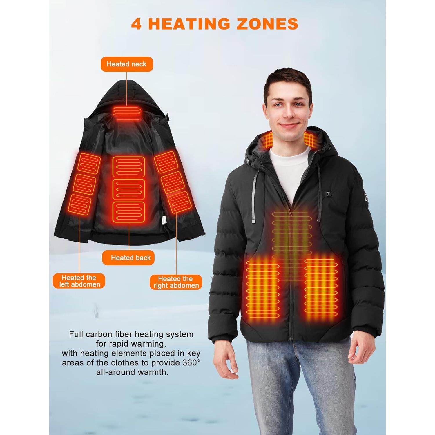 Abrigo Calentado Eléctrico Unisex Guangdong RPS-048L 5V