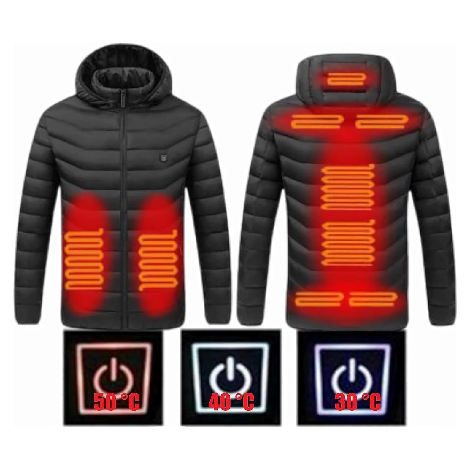 Sudadera Térmica Unisex HUDENRTV con 9 Zonas de Calentamiento