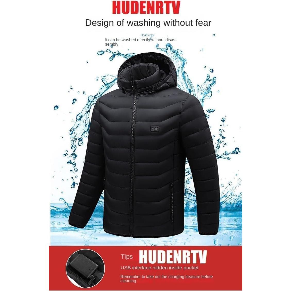 Sudadera Térmica Unisex HUDENRTV con 9 Zonas de Calentamiento