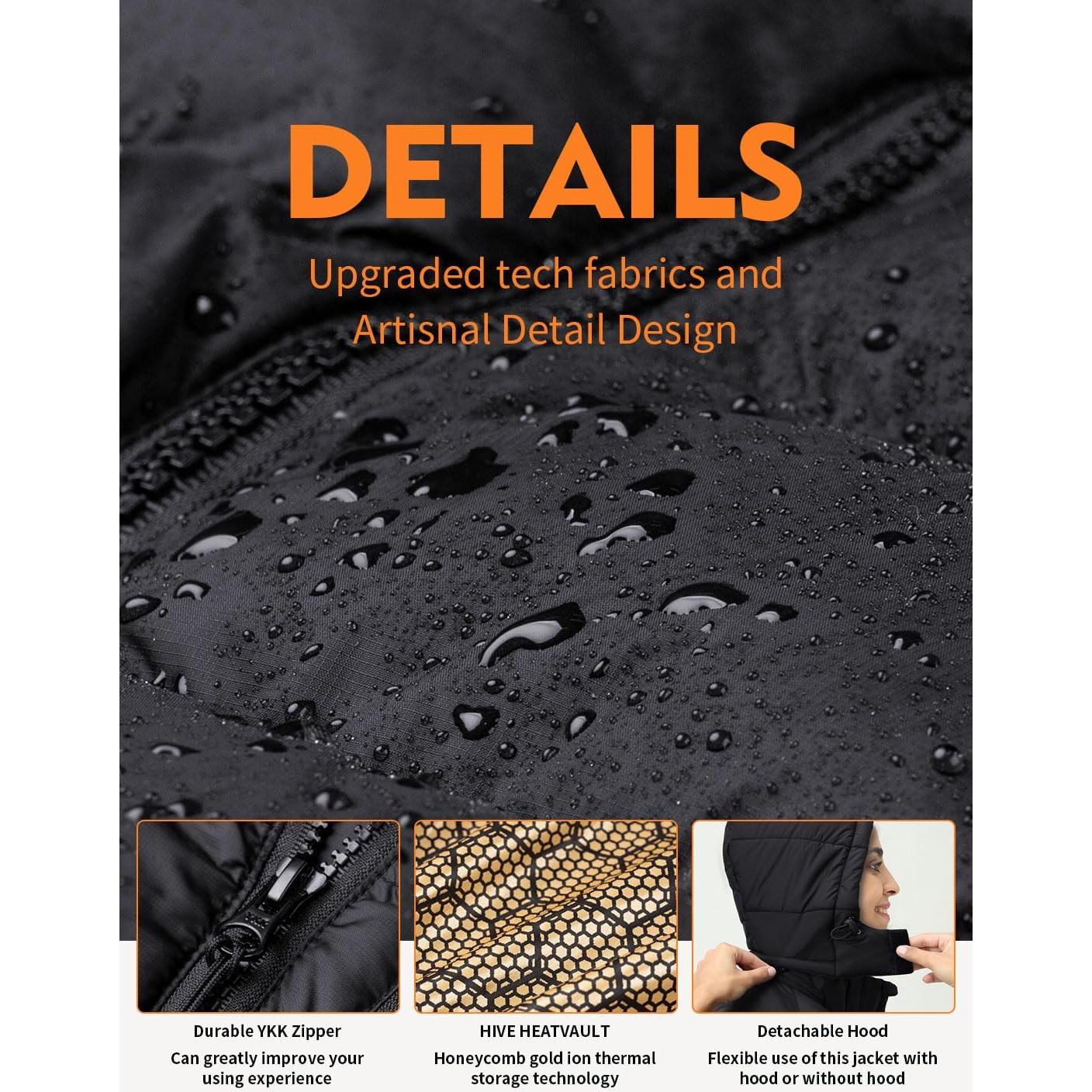 Chaqueta Puffer Calentada iHood para Mujeres - 12V Aislante